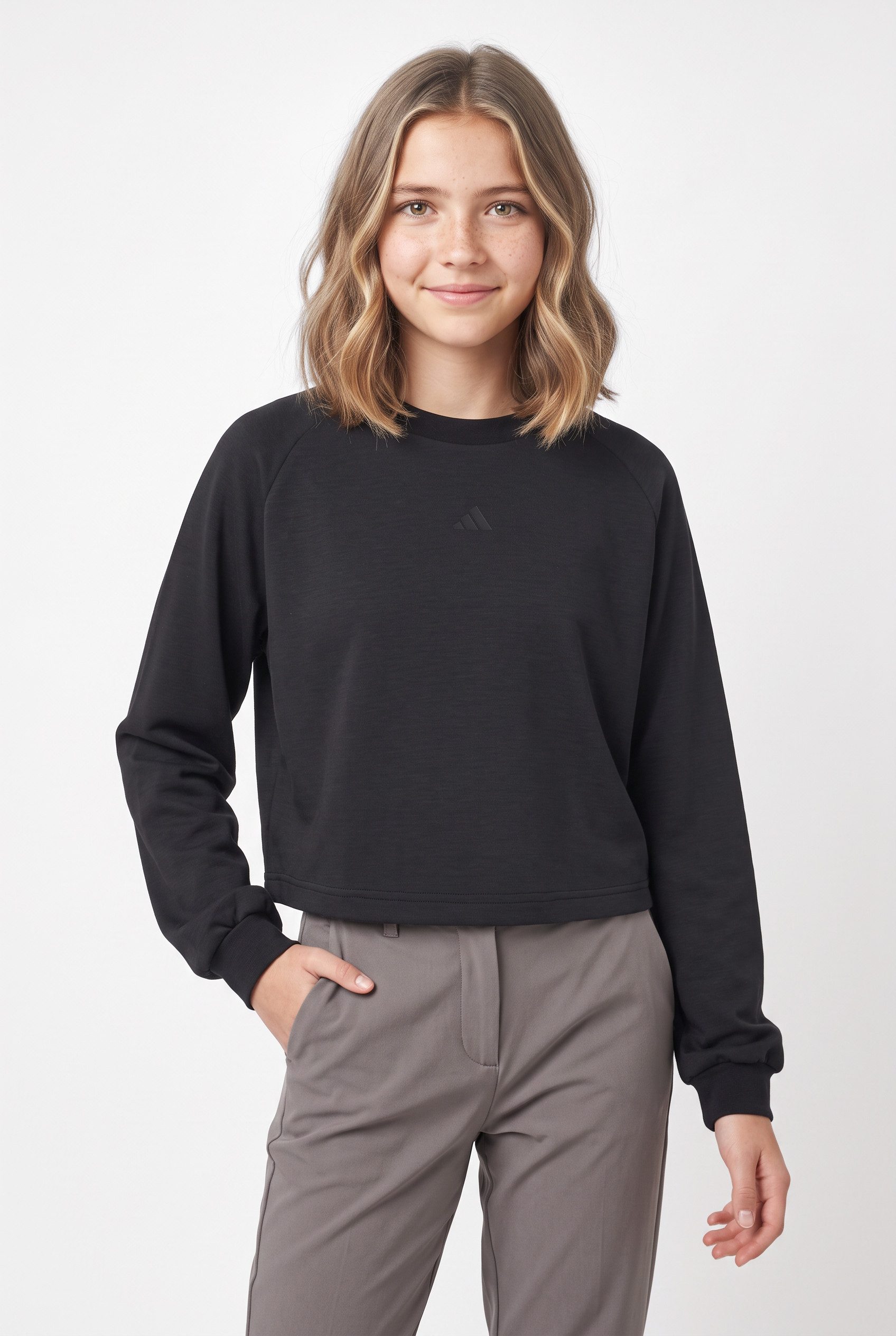 adidas Sportswear Sweatshirt ADIDAS GIRLS für Kinder, mit Rundhalsausschnitt, ohne Verschluss