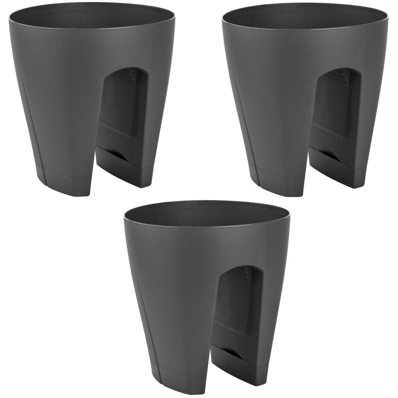 Engelland Blumentopf Geländertopf mit Wasserauffangschalen (Vorteils