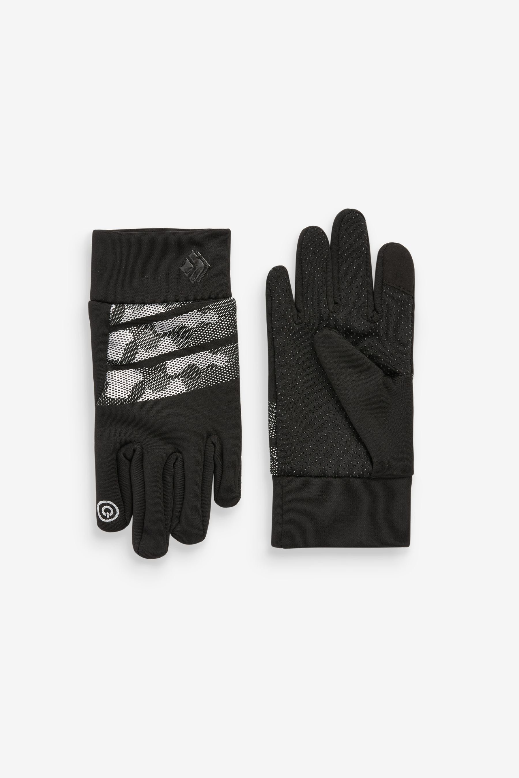 Next Strickhandschuhe Sportliche Handschuhe Black/Grey Camouflage