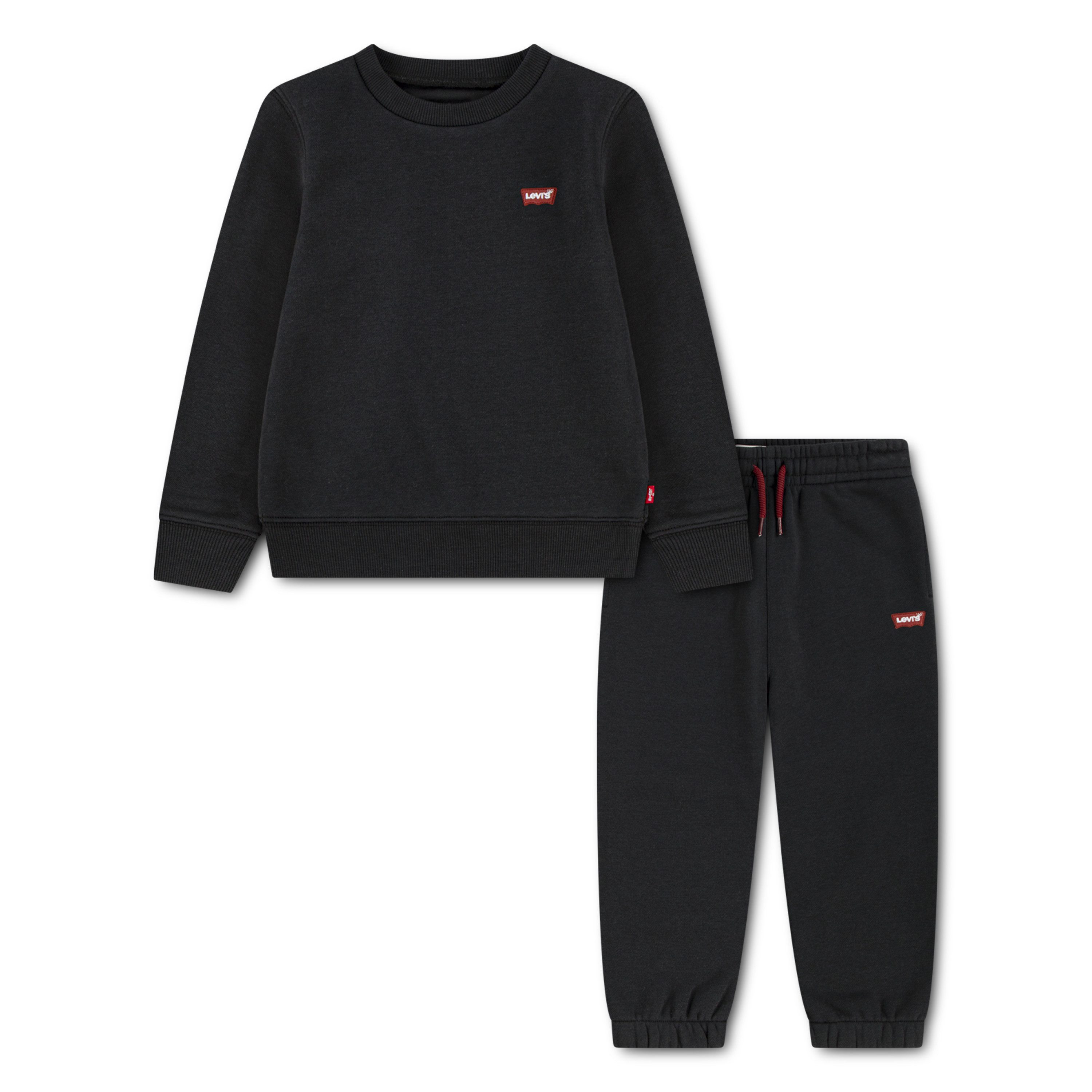 Levi's® Kids Neugeborenen-Geschenkset LVN HOODIE,JOGGER SET (Set, 2-tlg) mit kleiner Label-Applikation- Stickerei