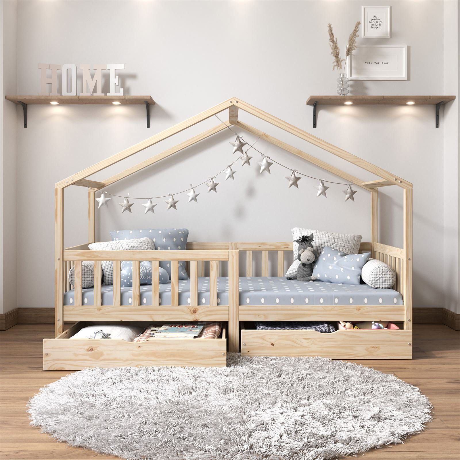 IDIMEX Kinderbett ELEA, Hausbett Montessori Bett günstig online kaufen