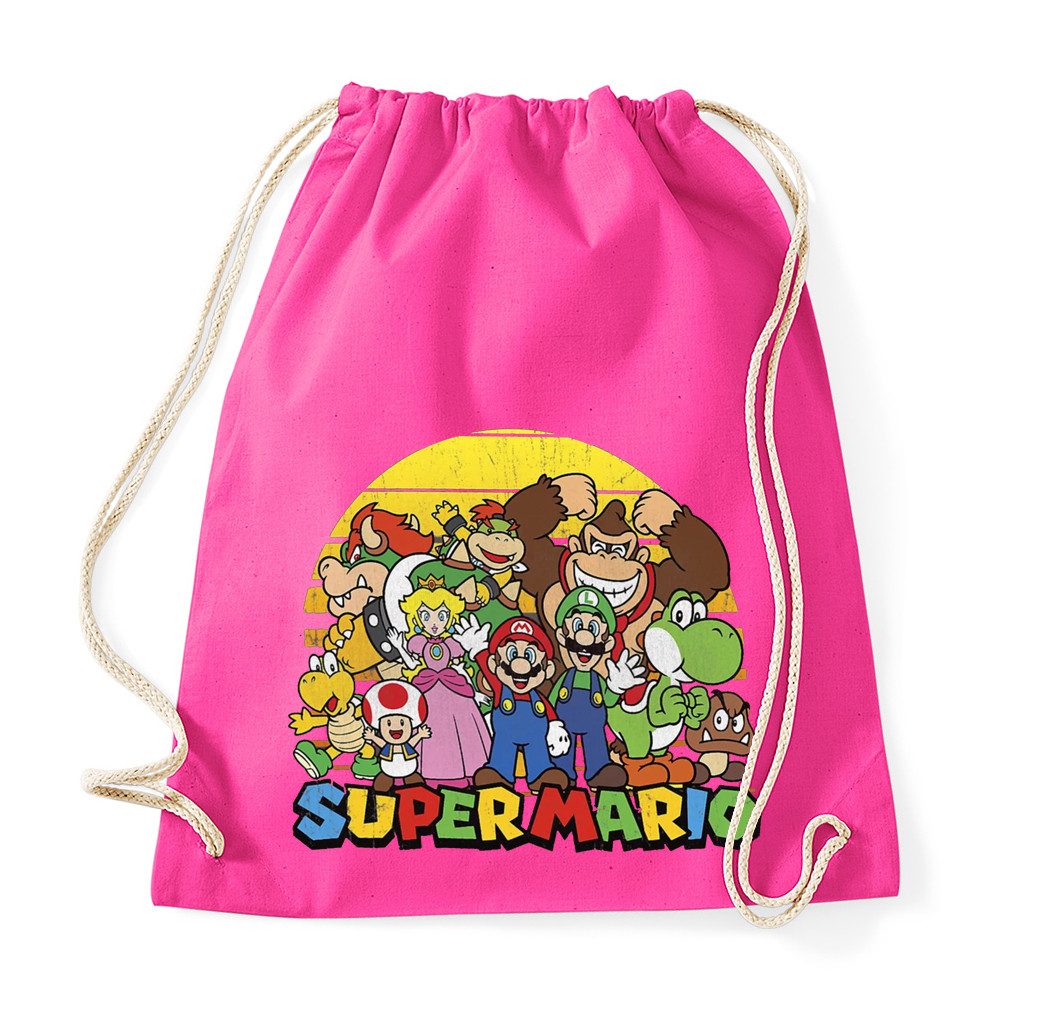 Turnbeutel SuperMarioSun Turnbeutel Gaming Print Retro Motiv Freizeit