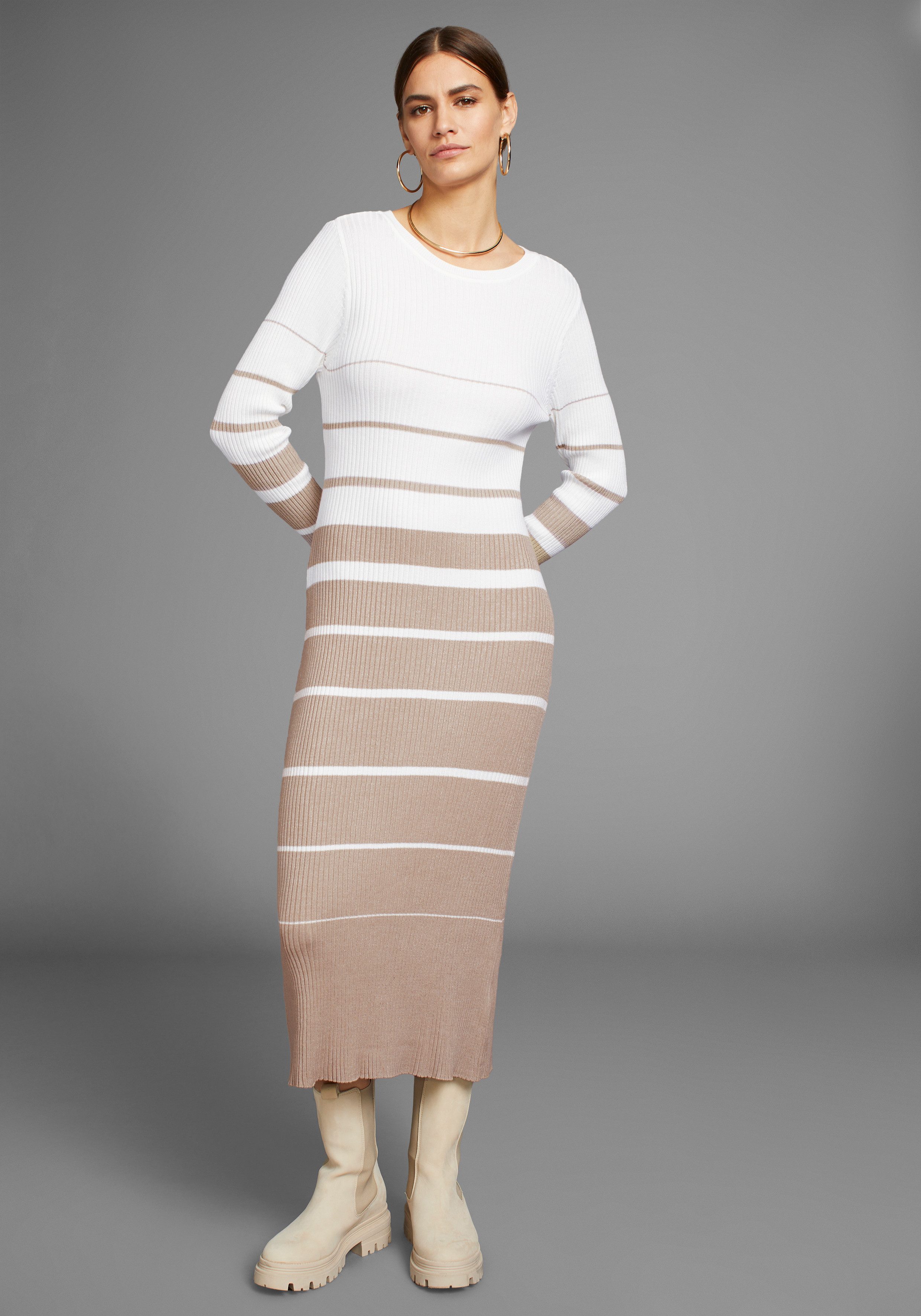 HECHTER PARIS Strickkleid mit Streifen günstig online kaufen