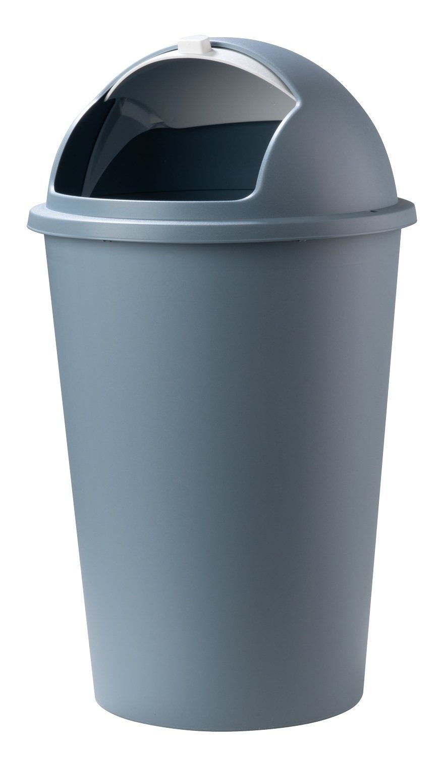 Home4You Mülleimer, Kunststoff, Pastellblau, Weiß, 50 Liter