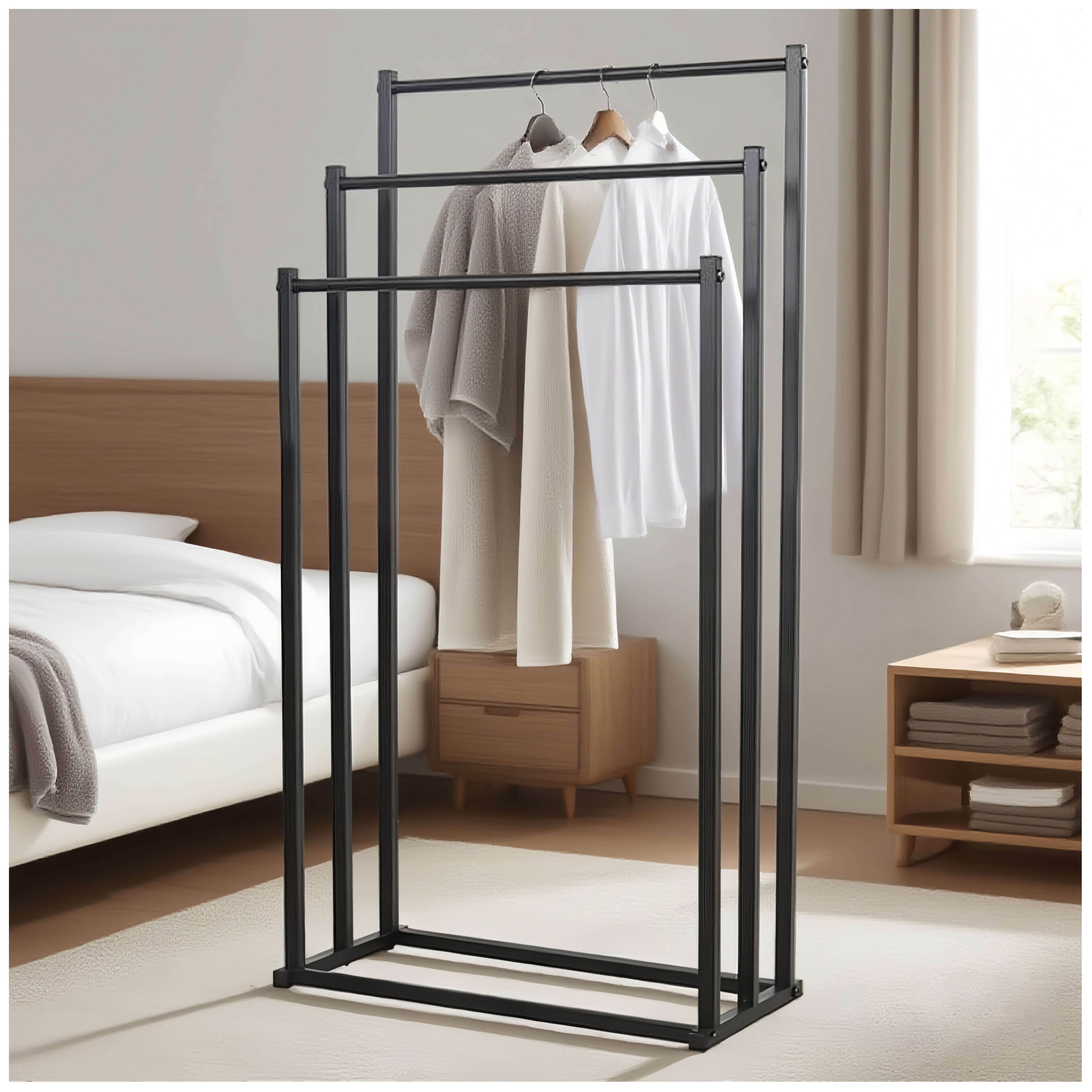 Rhein Beleuchtung Kleiderständer 3-stufiger Handtuchhalter stehend, freiste günstig online kaufen