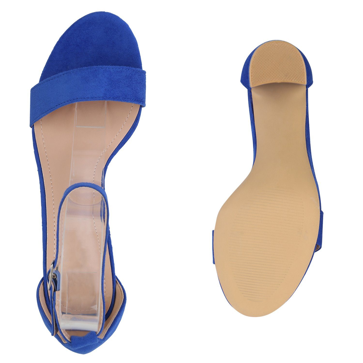 HILL VAN Blau 840051 Bequeme Sandalette Schuhe