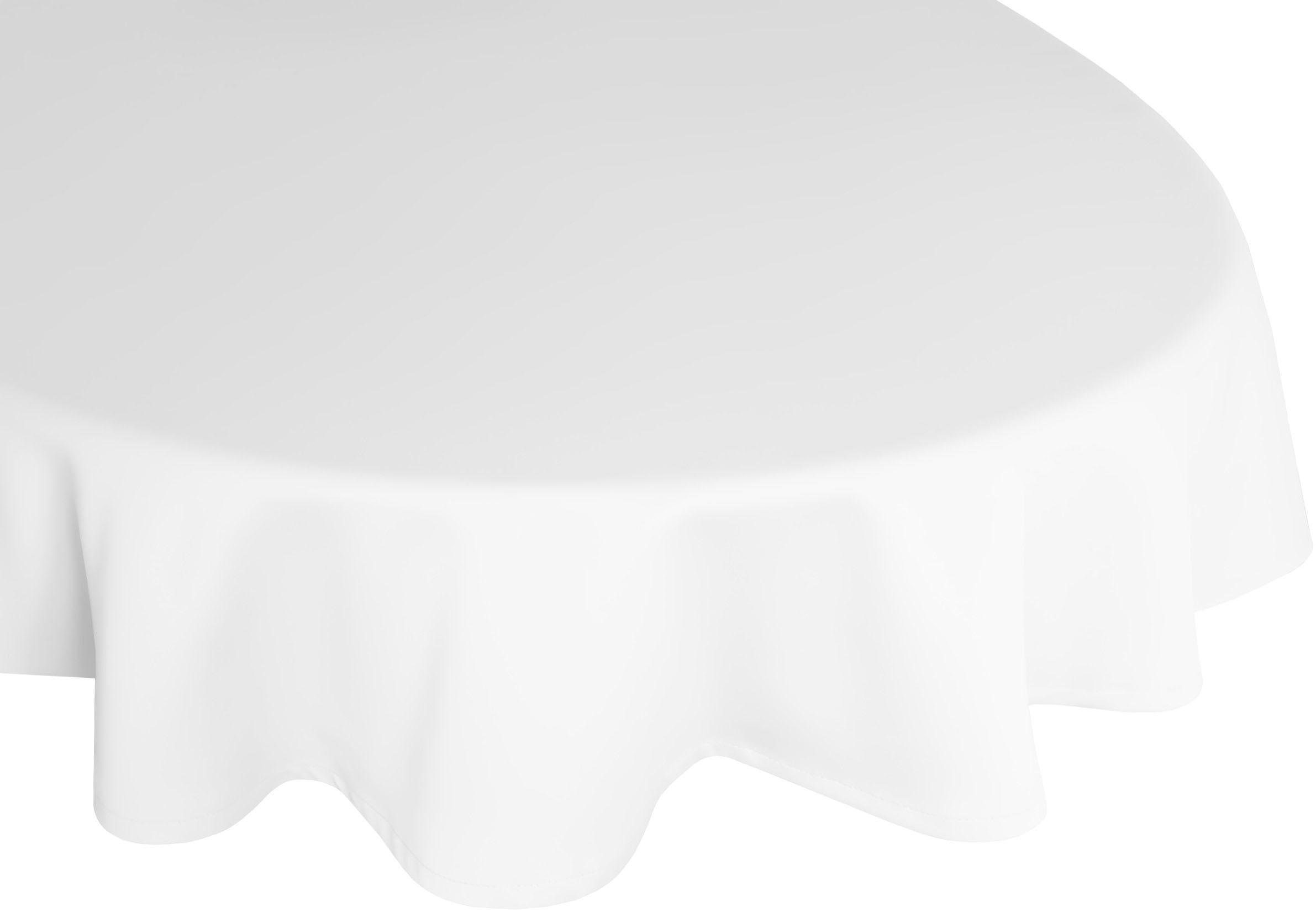 Wirth Tischdecke NEWBURY, oval weiß