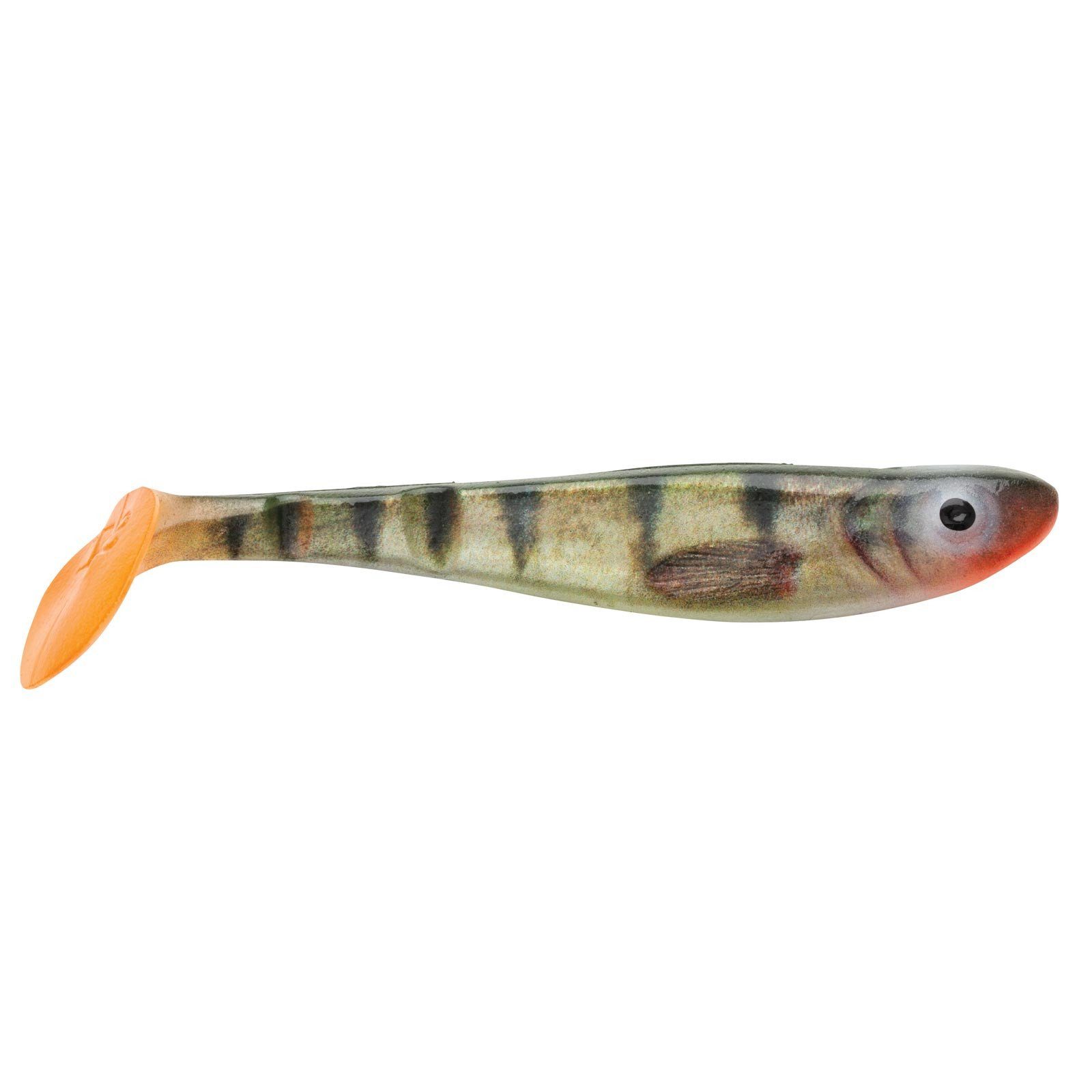 Abu Garcia Svartzonker Mc Rubber Shad | 9cm | Red Tiger | 8 Stuks | Red