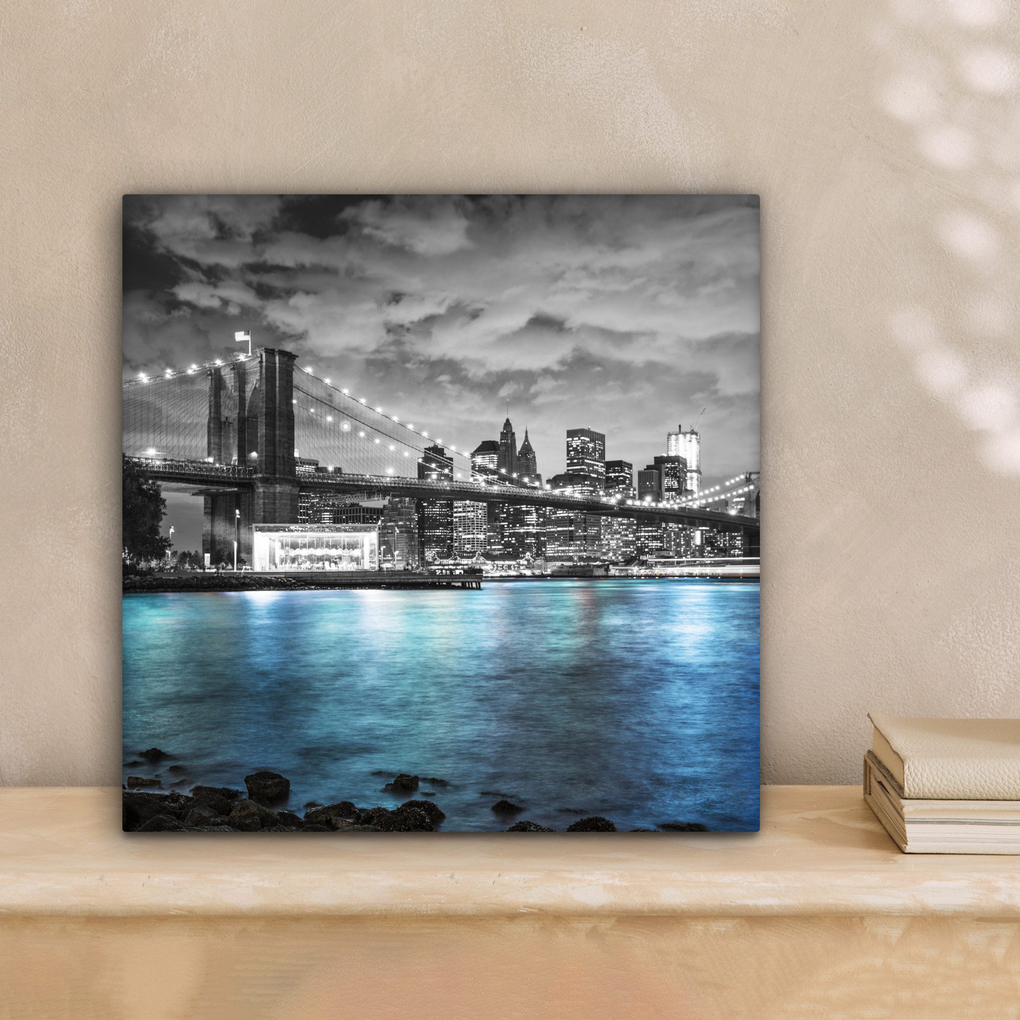 OneMillionCanvasses® Leinwandbild New York - Skyline - Stadt - Blau, Fotodr günstig online kaufen