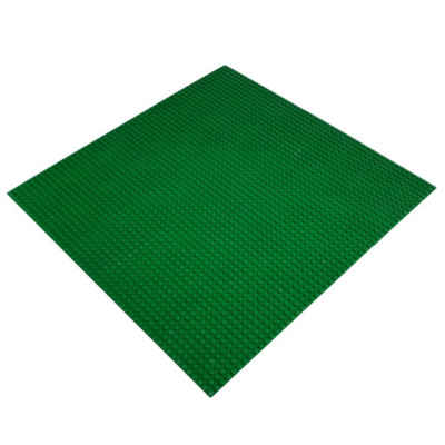 Katara Konstruktionsspielsteine Grundbauplatte 50x50 Noppen, verschiedene Farben, (1er Set), Große Grund Bauplatte kompatibel mit Lego, Grün für Wiese, Gras, Rasen