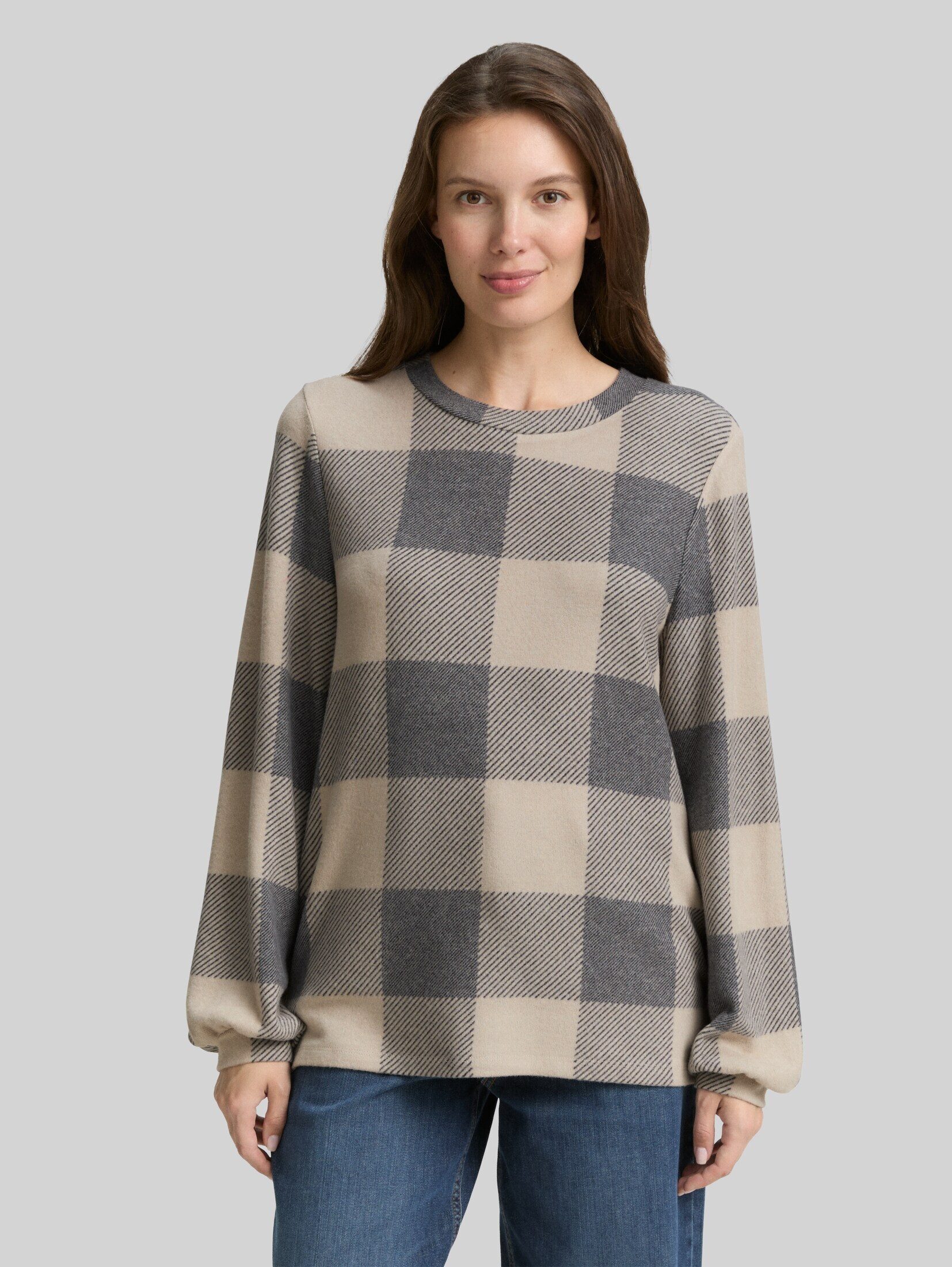 TOM TAILOR Langarmshirt T-Shirt Langarmshirt mit Muster