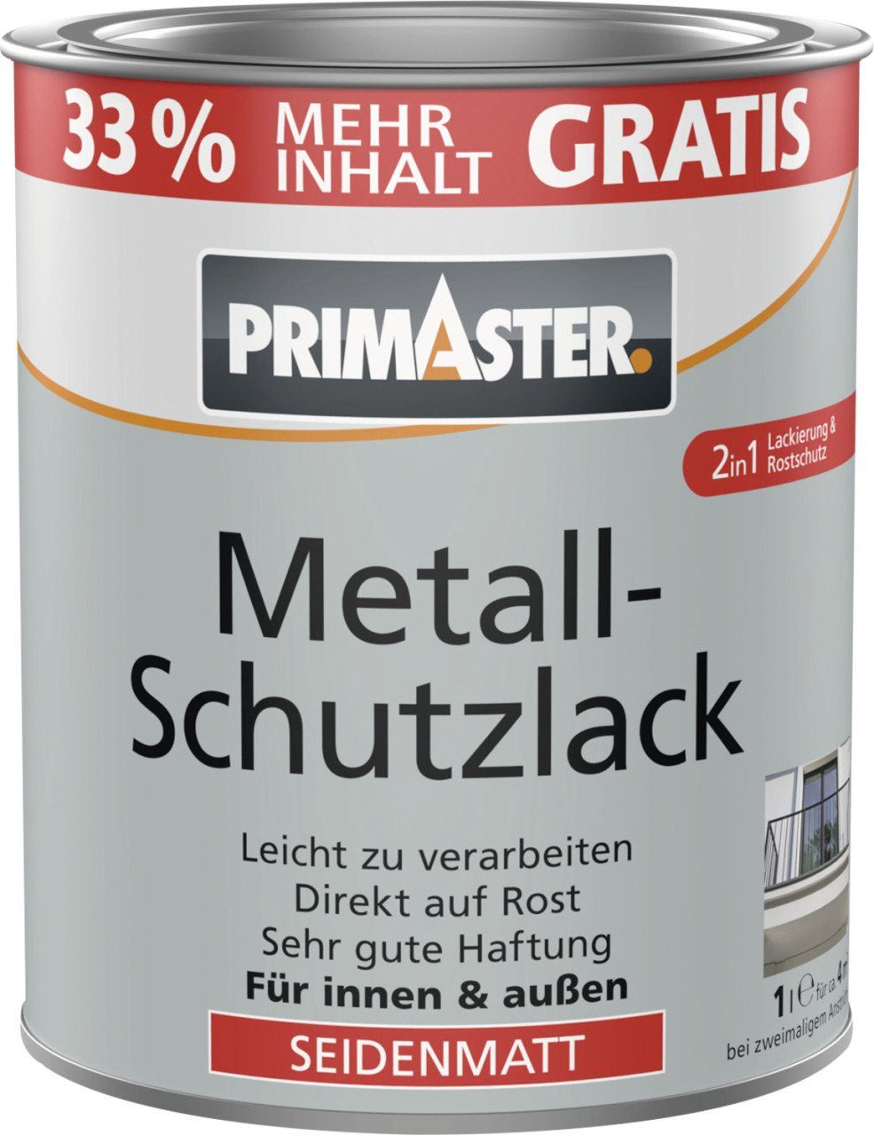 Primaster Metallschutzlack Primaster Metallschutzlack anthrazitgrau glänzend