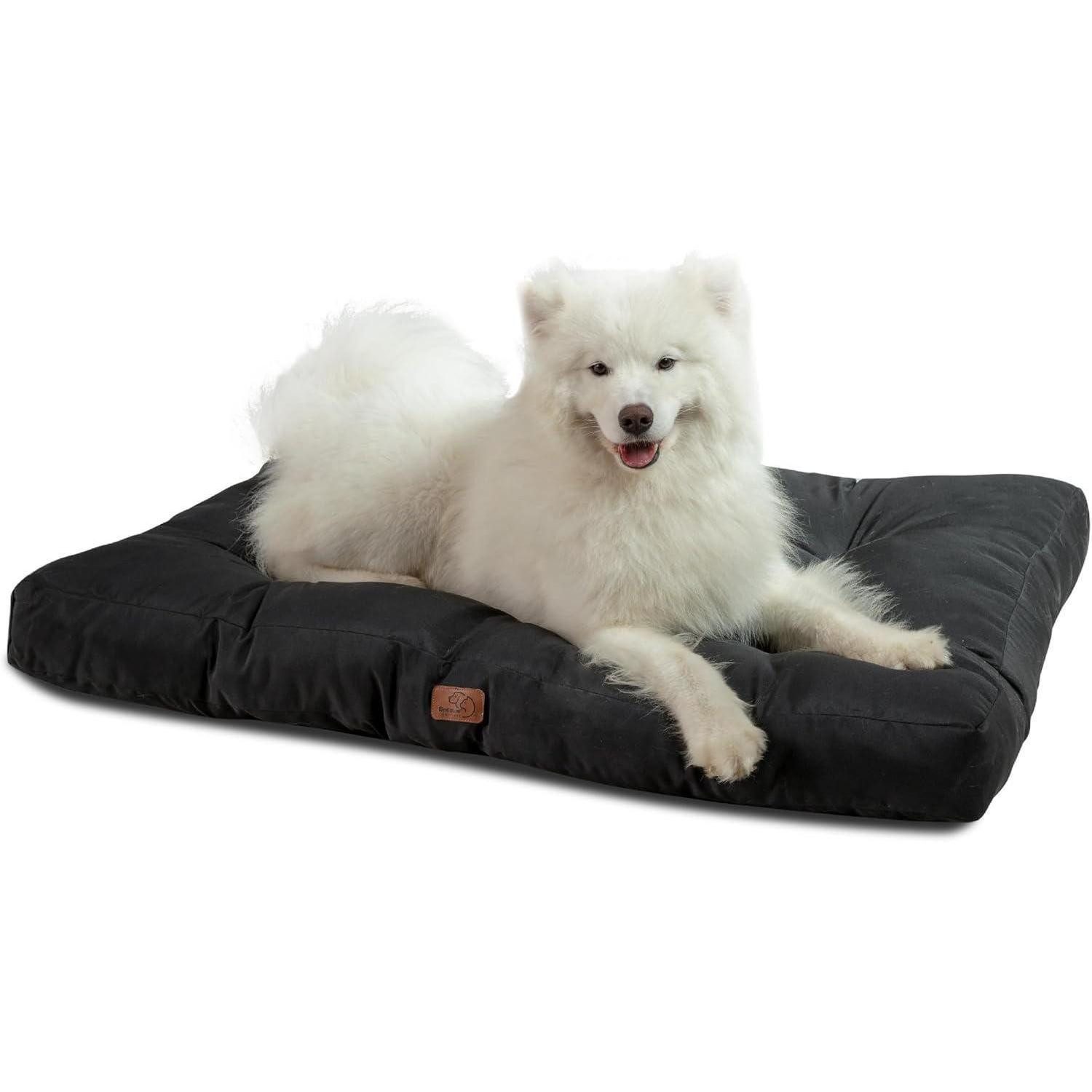 Hundematte Hundekissen 120x90cm XXL waschbar tiefschwarz L 120 x B 90 x H 10 cm