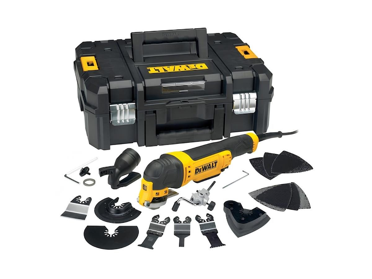 DeWalt Multitool Osz. 300 Watt in TSTAK, (Set), inkl. 37-teiliges Zubehör-Set, im TSTAK Koffer