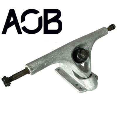 AOB Skateboard AOB Longboard Drop Achse 180mm 48° Stone Grind Silber
