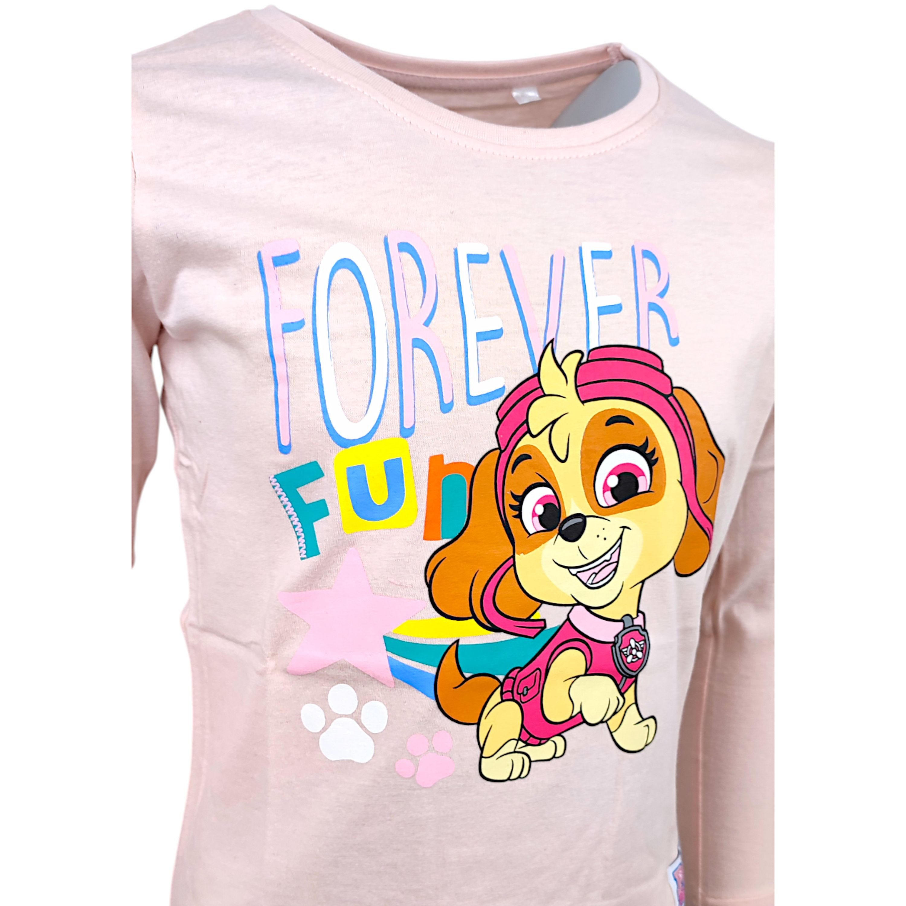 PAW PATROL Langarmshirt Skye - Forever Fun Mädchen Shirt aus Baumwolle Gr. 98 - 128 cm