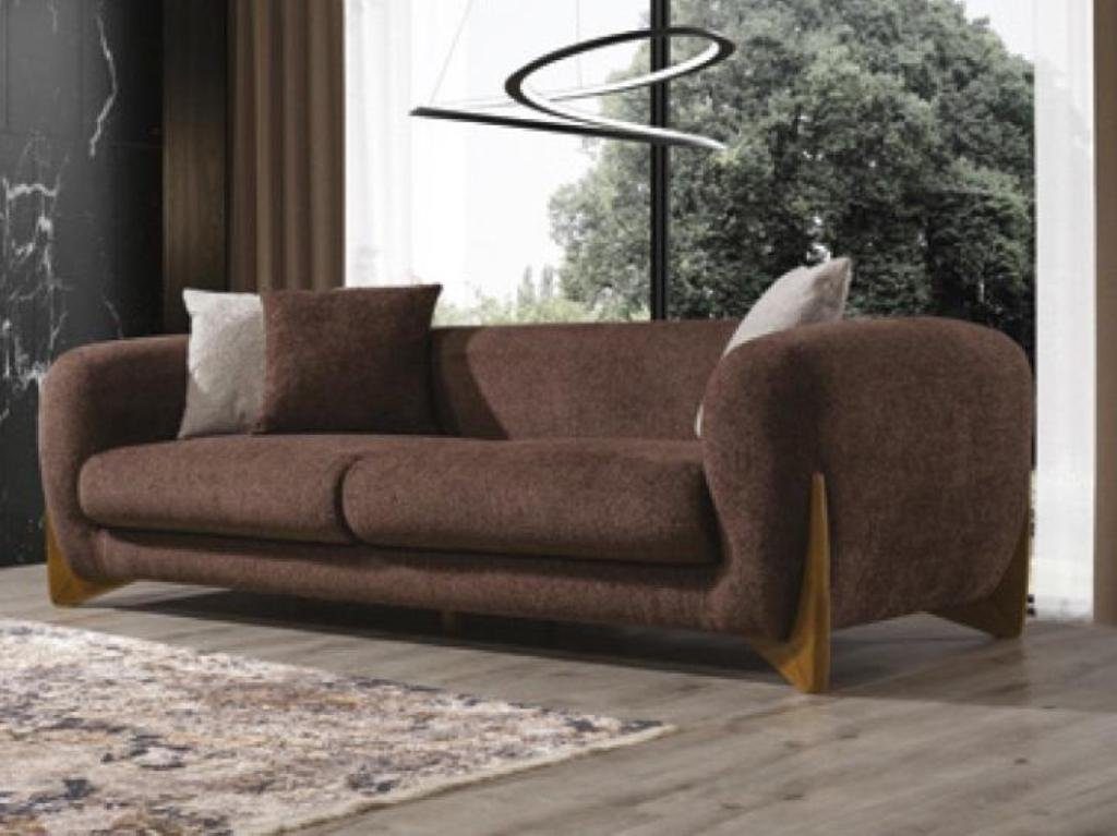 Sofa Sofa Design, Europe Dreisitzer Brauner Polster in Made Wohnzimmer 3-Sitzer JVmoebel Couchen