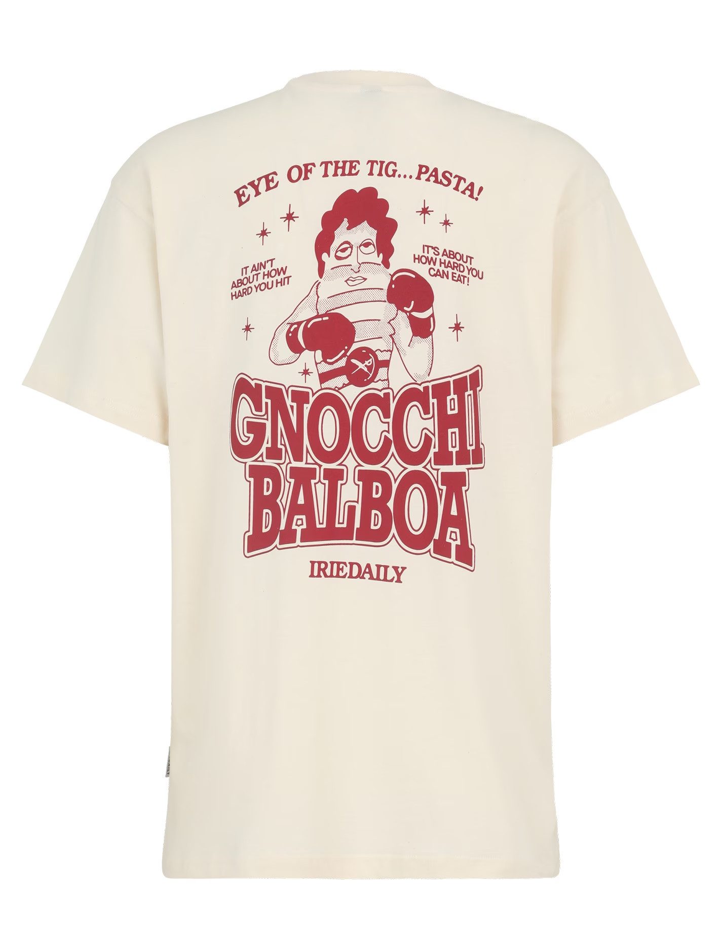 iriedaily Kurzarmshirt Gnocchi Balboa - T-Shirt Herren - Sommershirt - Oversize - beige