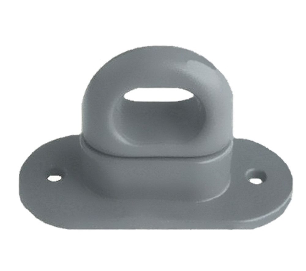 Anhänger 5 Stück Drehverschluss für Ovalösen, Kunststoff, 42x22mm, Hellgrau