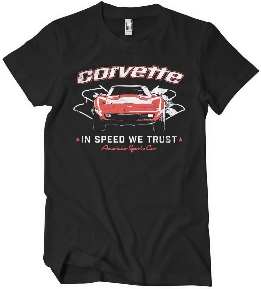 Corvette T-Shirt In Speed We Trust T-Shirt
