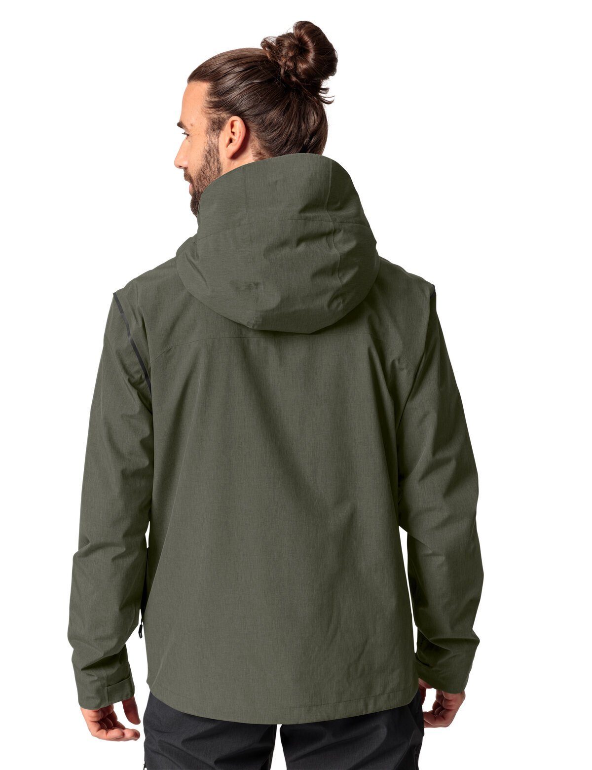 Men's Warm Rain kompensiert (1-St) VAUDE Yaras Klimaneutral khaki Outdoorjacke Jacket