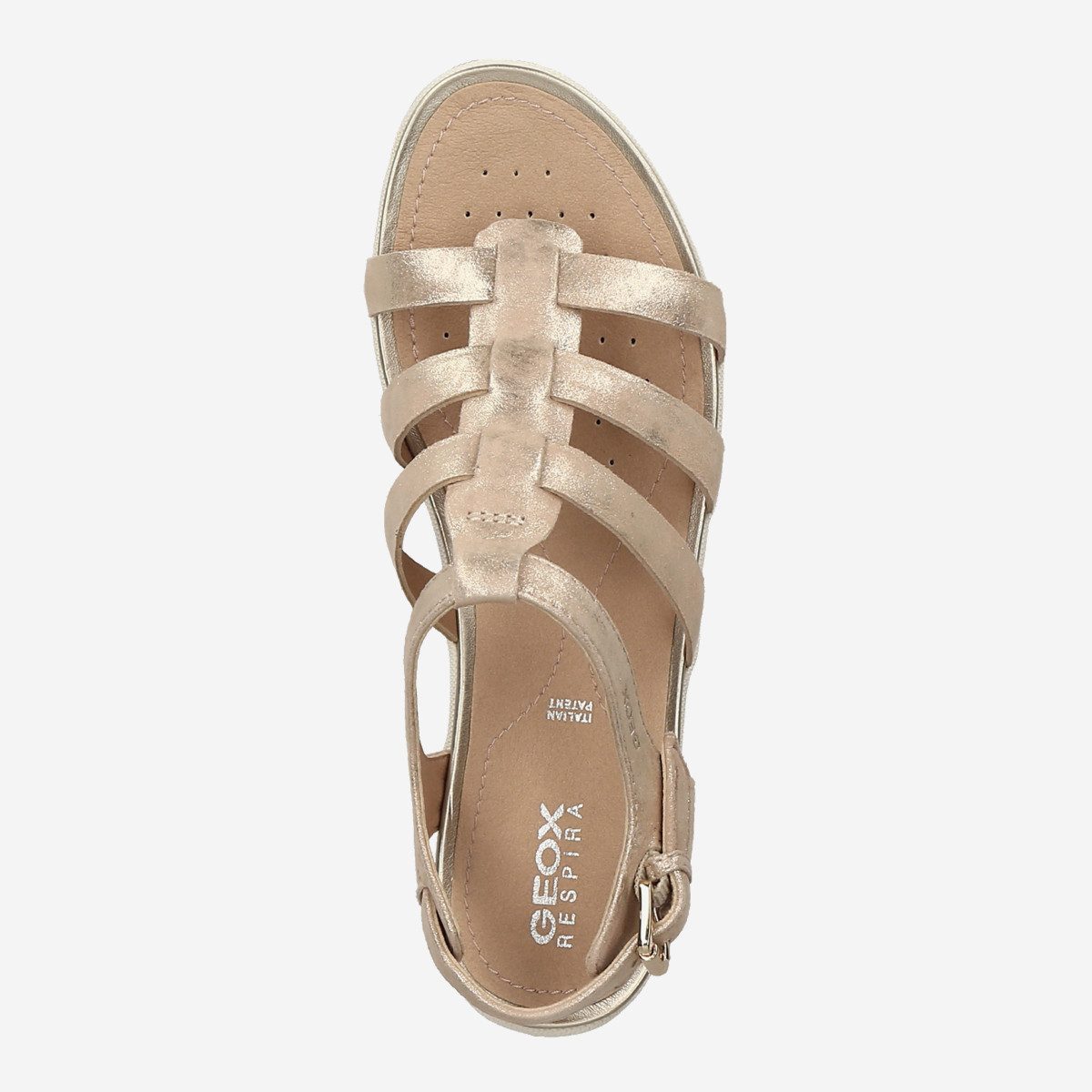 Geox GEOX SAND.VEGA, Sandaletten, Gold, Damen Sandalette