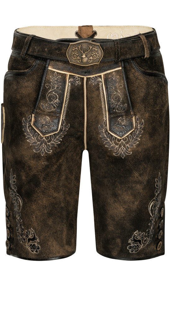 Nübler Trachtenlederhose Lederhose kurz Martin in günstig online kaufen