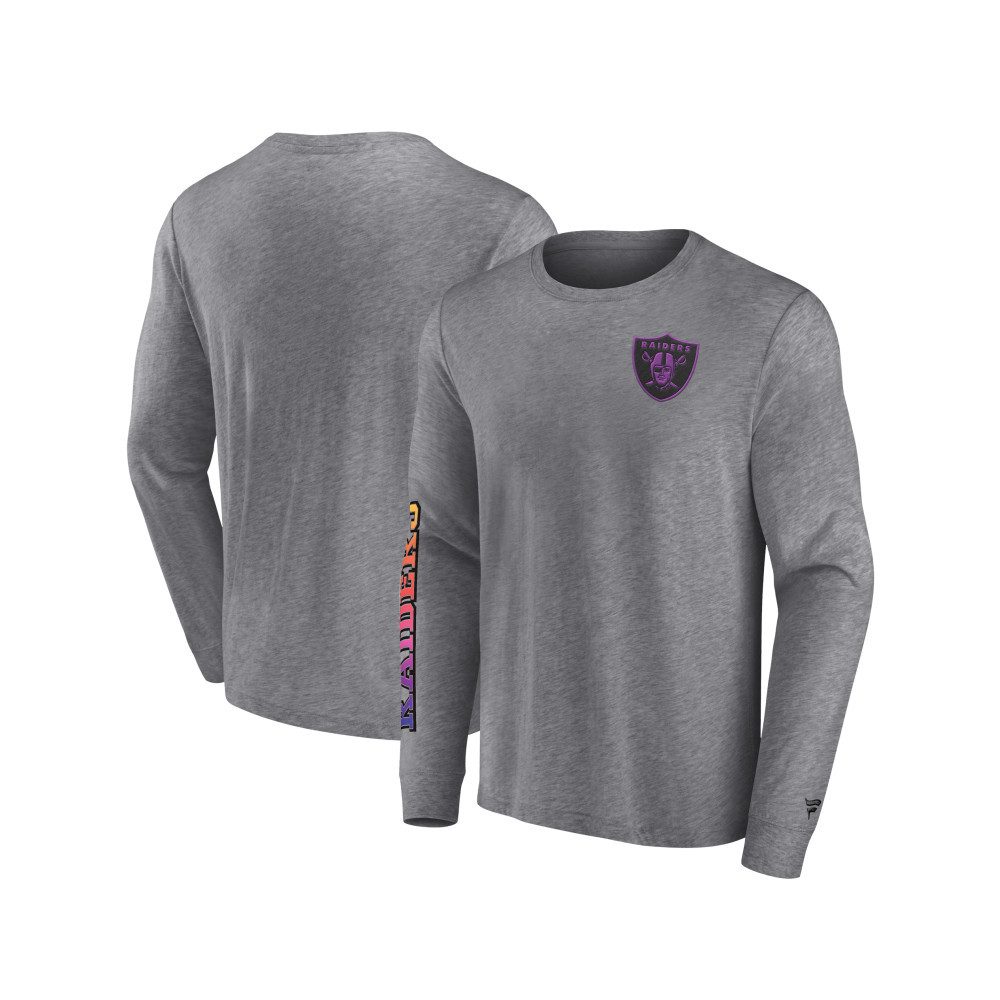 Las Vegas Raiders T-Shirt Las Vegas Raiders Gradient LS Crew Shirt