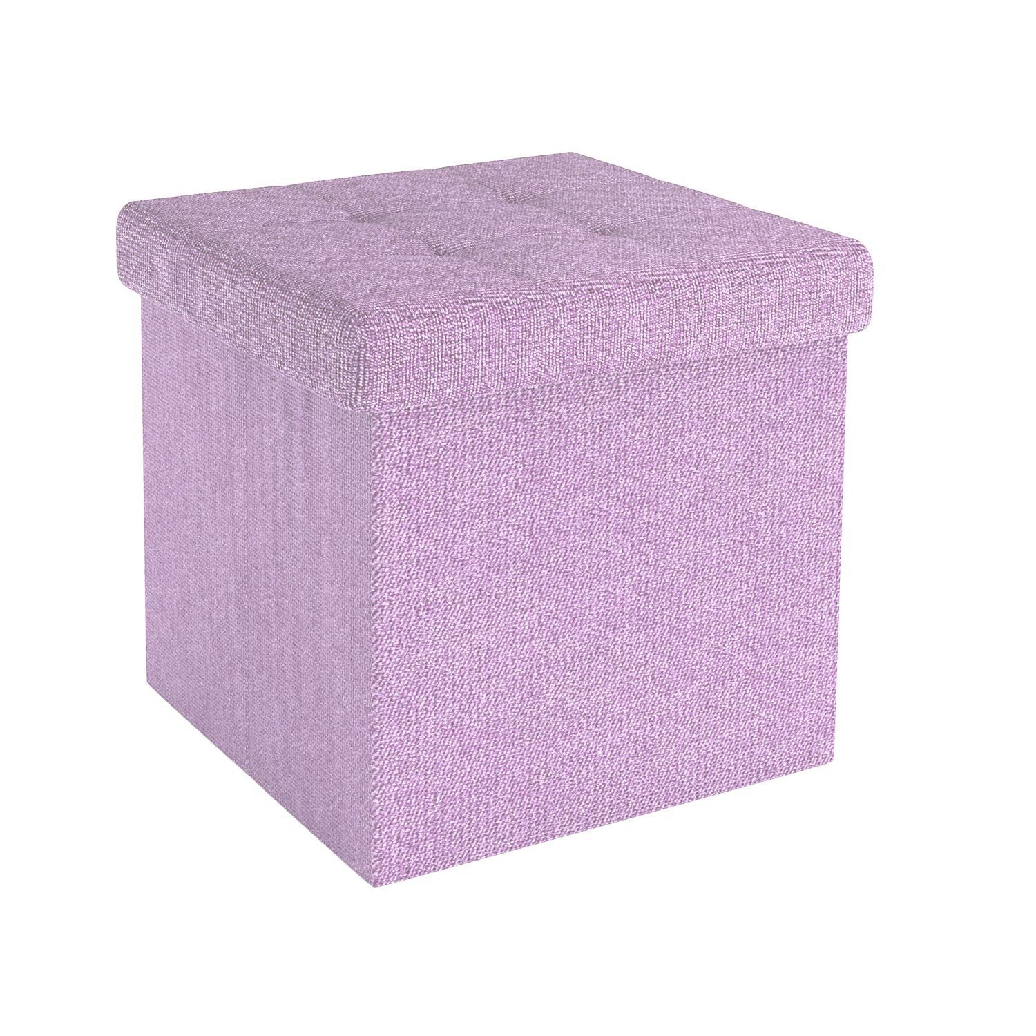 Intirilife Sitzhocker (Sitzwürfel mit Stauraum 30x30x30 cm in LOTUS ROSA - günstig online kaufen