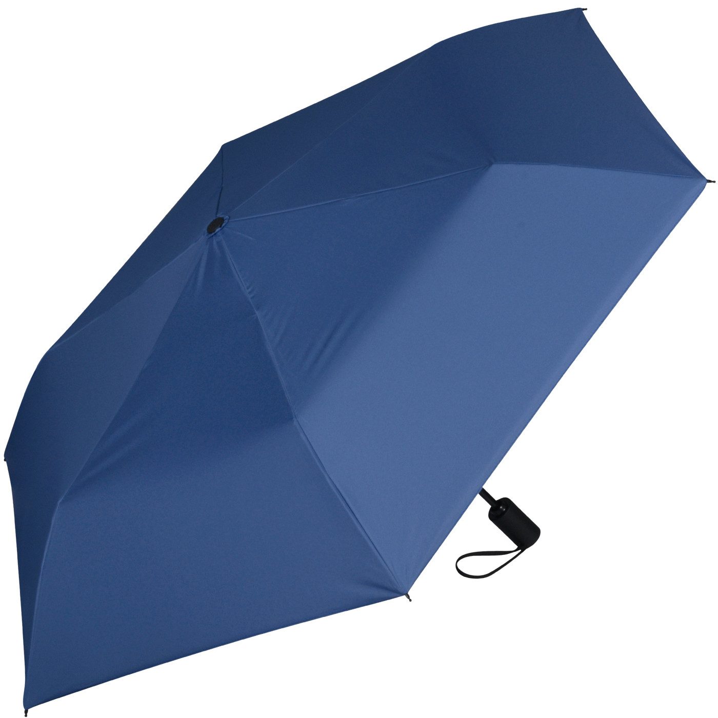 iX-brella Taschenregenschirm Sonnen-Regenschirm mit UPF 50+, UV-Hitze-Schutz, für Damen, mit Auf-Zu-Automatik, innen silber