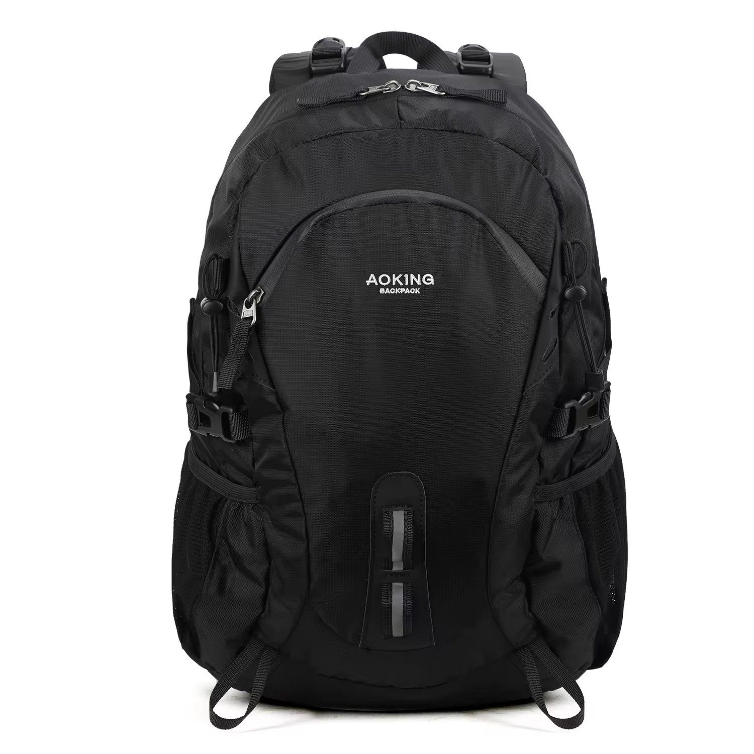 SHG Freizeitrucksack ⌂ Tourenrucksack Alpinrucksack Wanderrucksack Bergsteigerrucksack (Trekkingrucksack Hochtourenrucksack Freizeitrucksack, Farbe: Schwarz, Rucksack Sportrucksack Reiserucksack Kletterrucksack), Rucksack Freizeit Reise Sport Arbeit Schule Uni