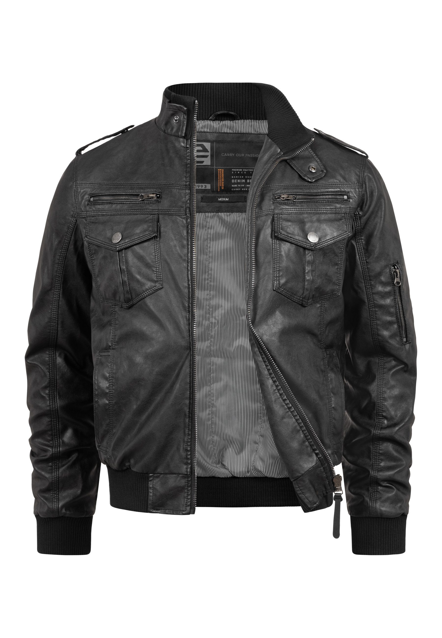 Lederimitatjacke Herren Pawel Übergangsjacke Herrenjacke