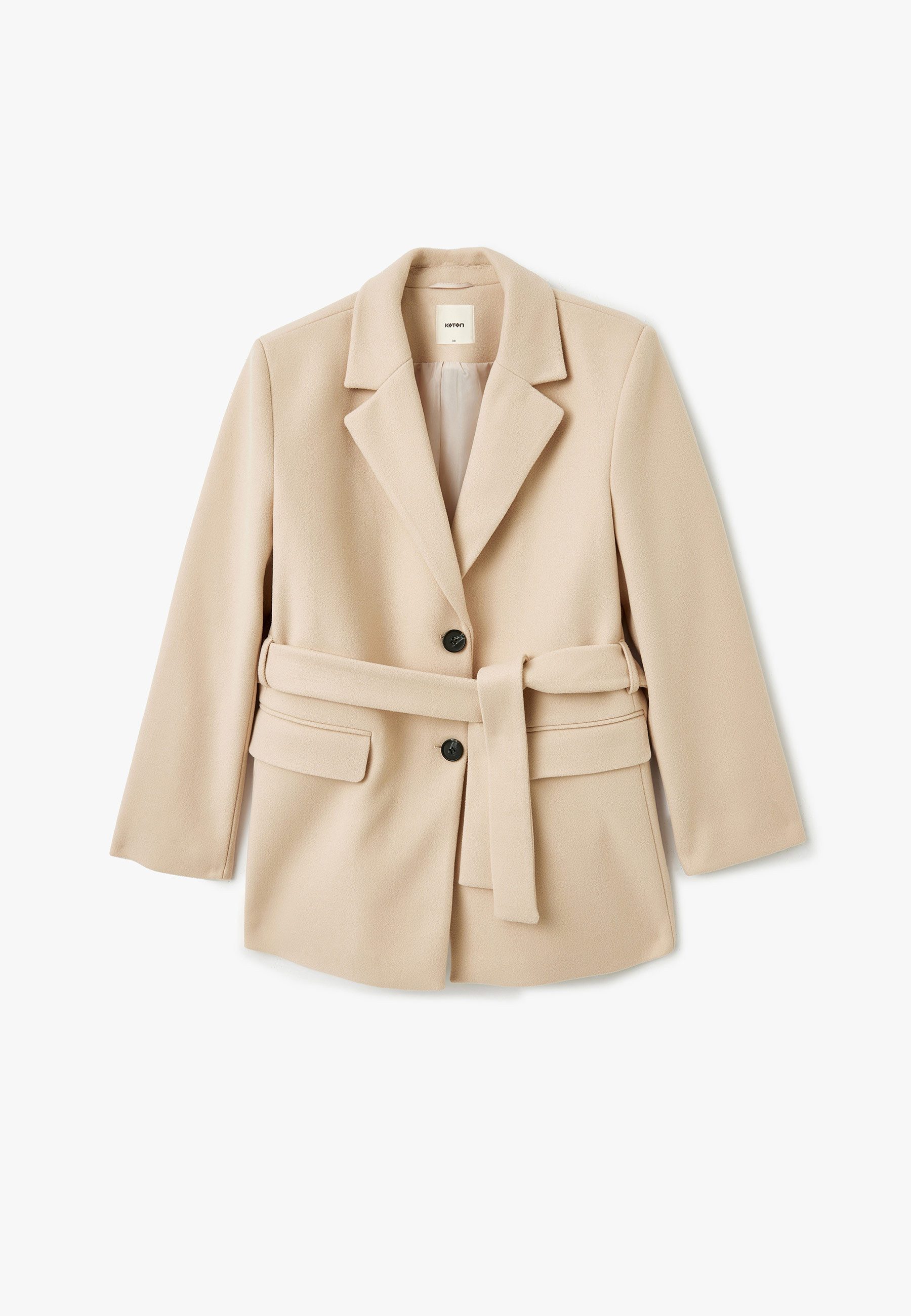 Koton Langmantel Regular Mit Bauchgurt Langmantel