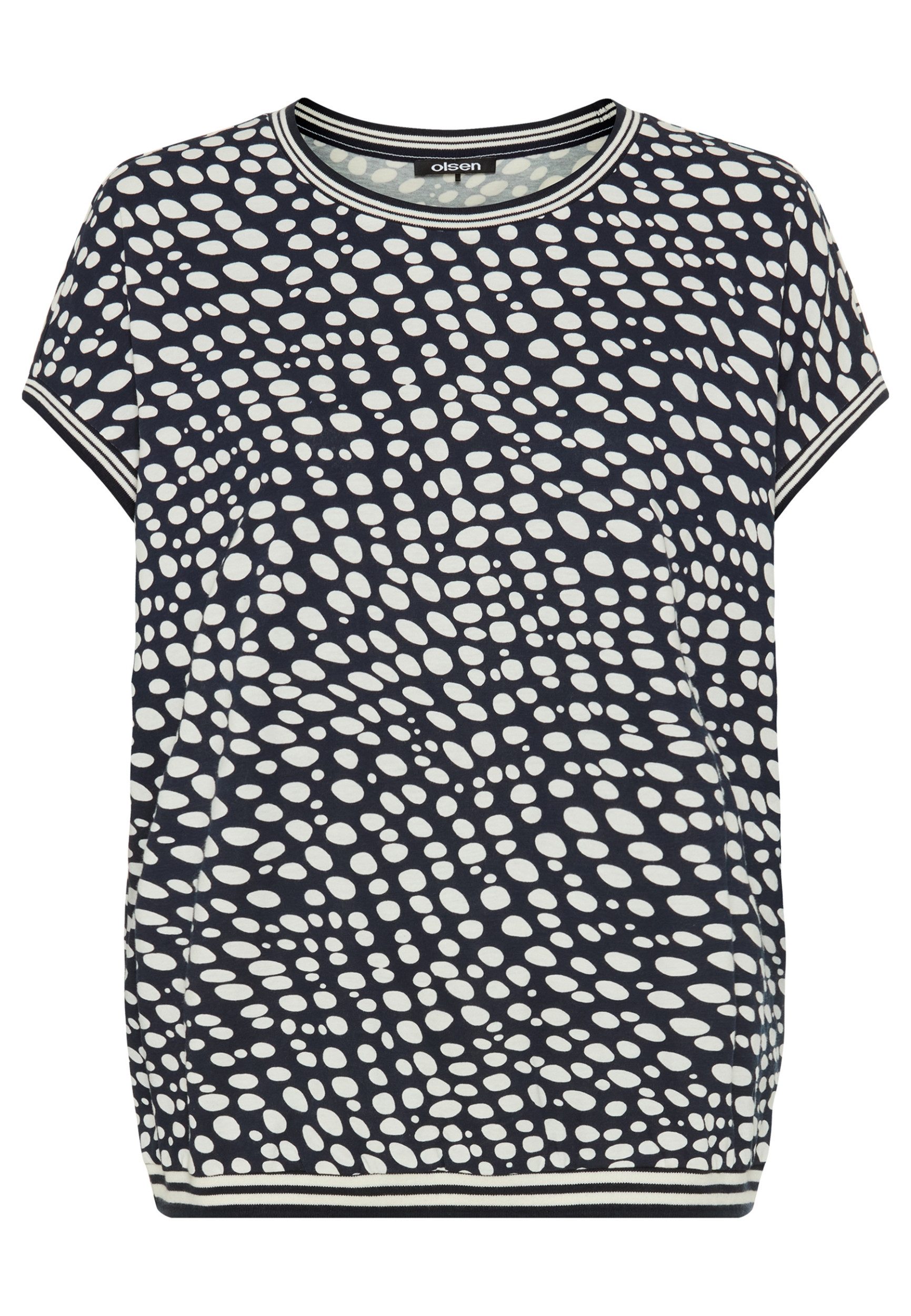 Olsen T-Shirt T-Shirt Short Sleeves, Dark Navy