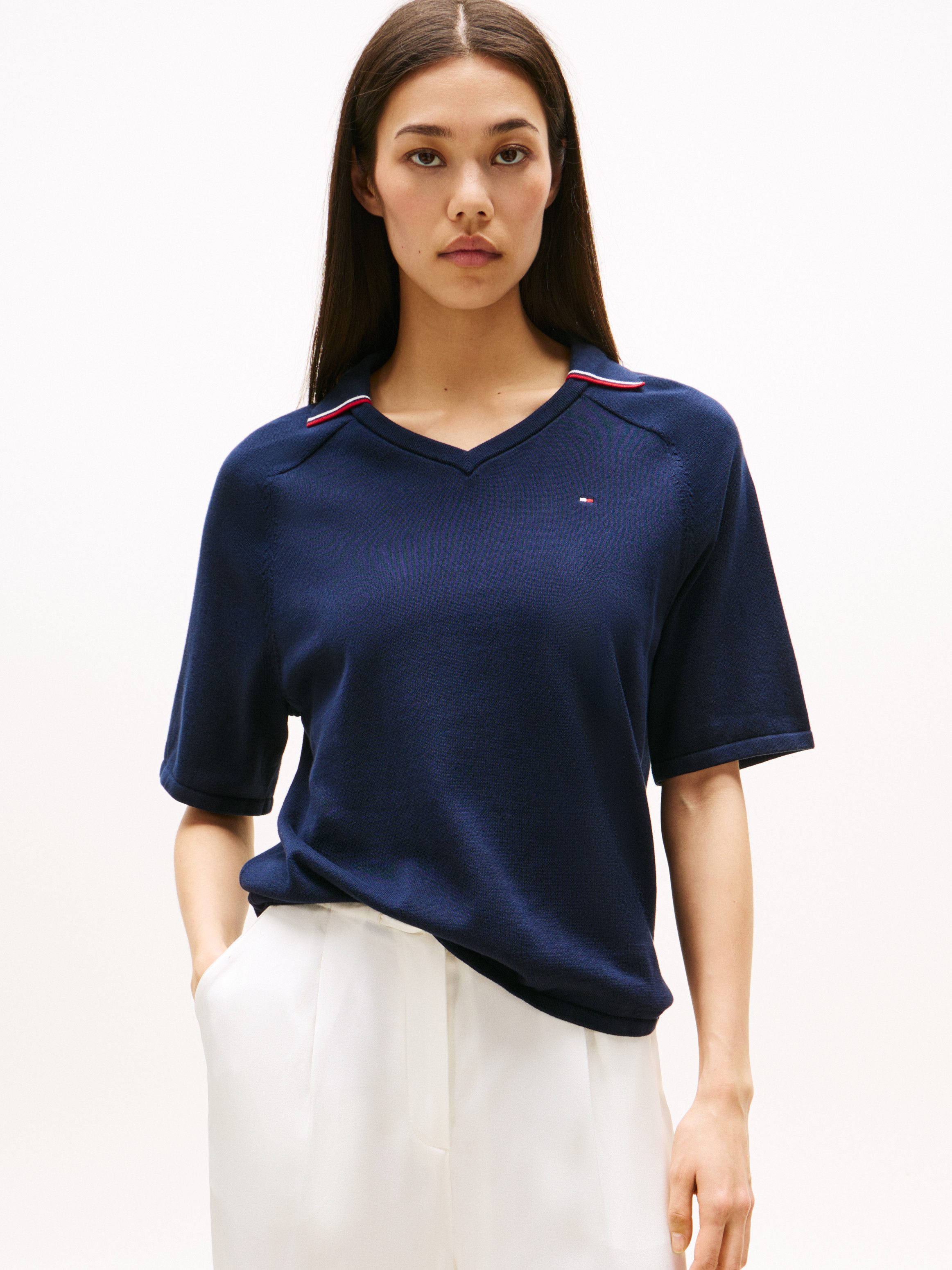 Tommy Hilfiger Strickpullover CO JERSEY STCH günstig online kaufen