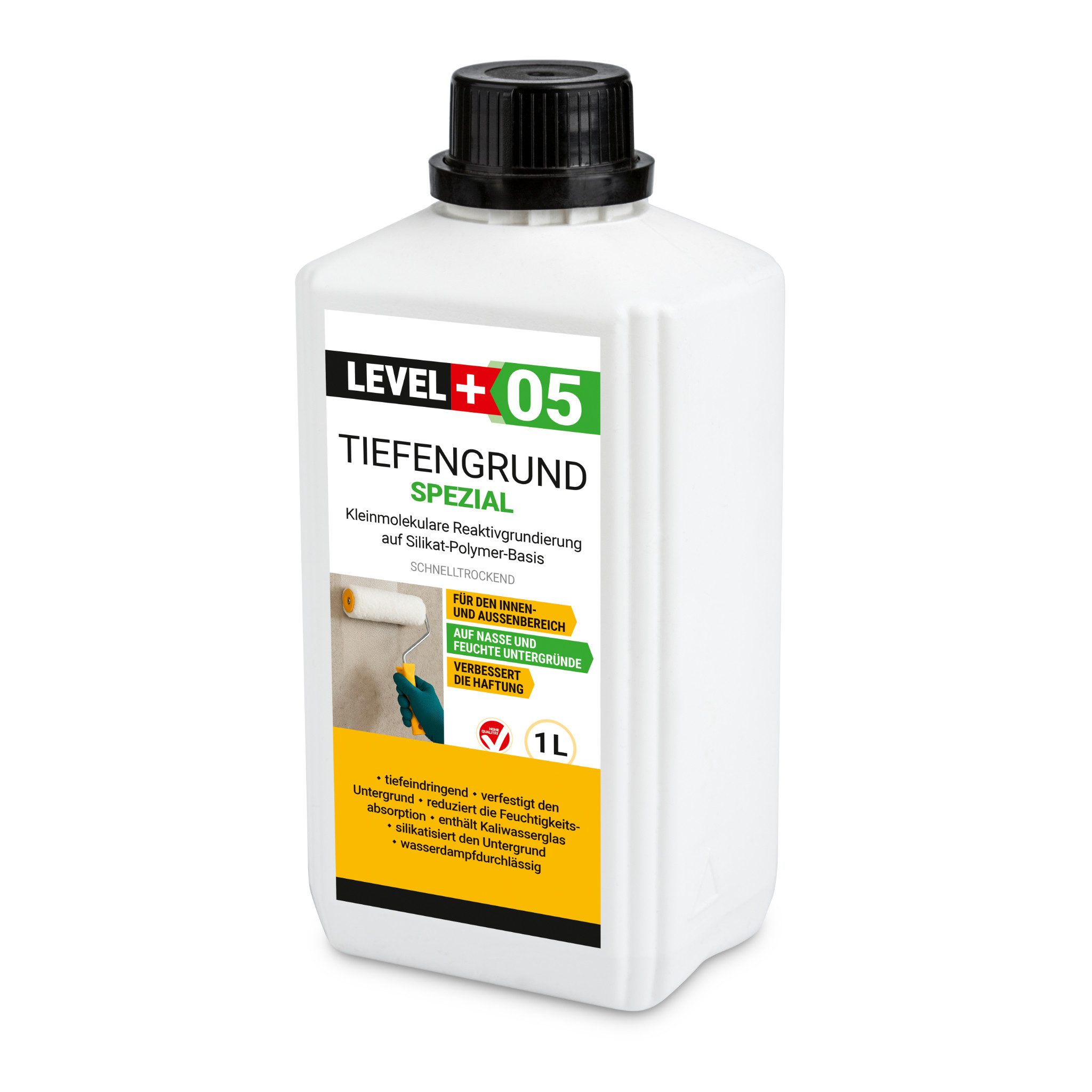 Level+ Tiefengrund LEVEL+ Tiefengrund Spezial mit Kaliwasserglas Silikat L+05 - 1L