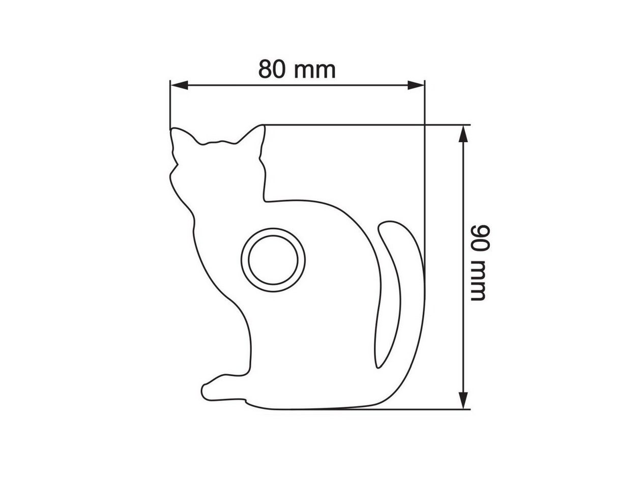 Thumbnail - Bravios Briefkasten Klingeltaster Katze ''Luna'' Grau Metallic