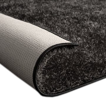 Teppich Flauschiger Shaggy Teppich • glamourös • in anthrazit, Teppich-Traum, rechteckig, Höhe: 30 mm