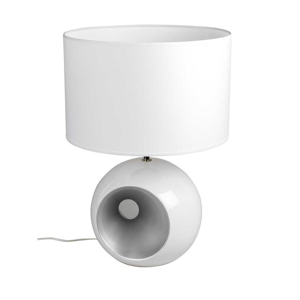 formano Tischleuchte Weißsilber, ohne Leuchtmittel, Farbe: Weiß, Höhe: 57cm