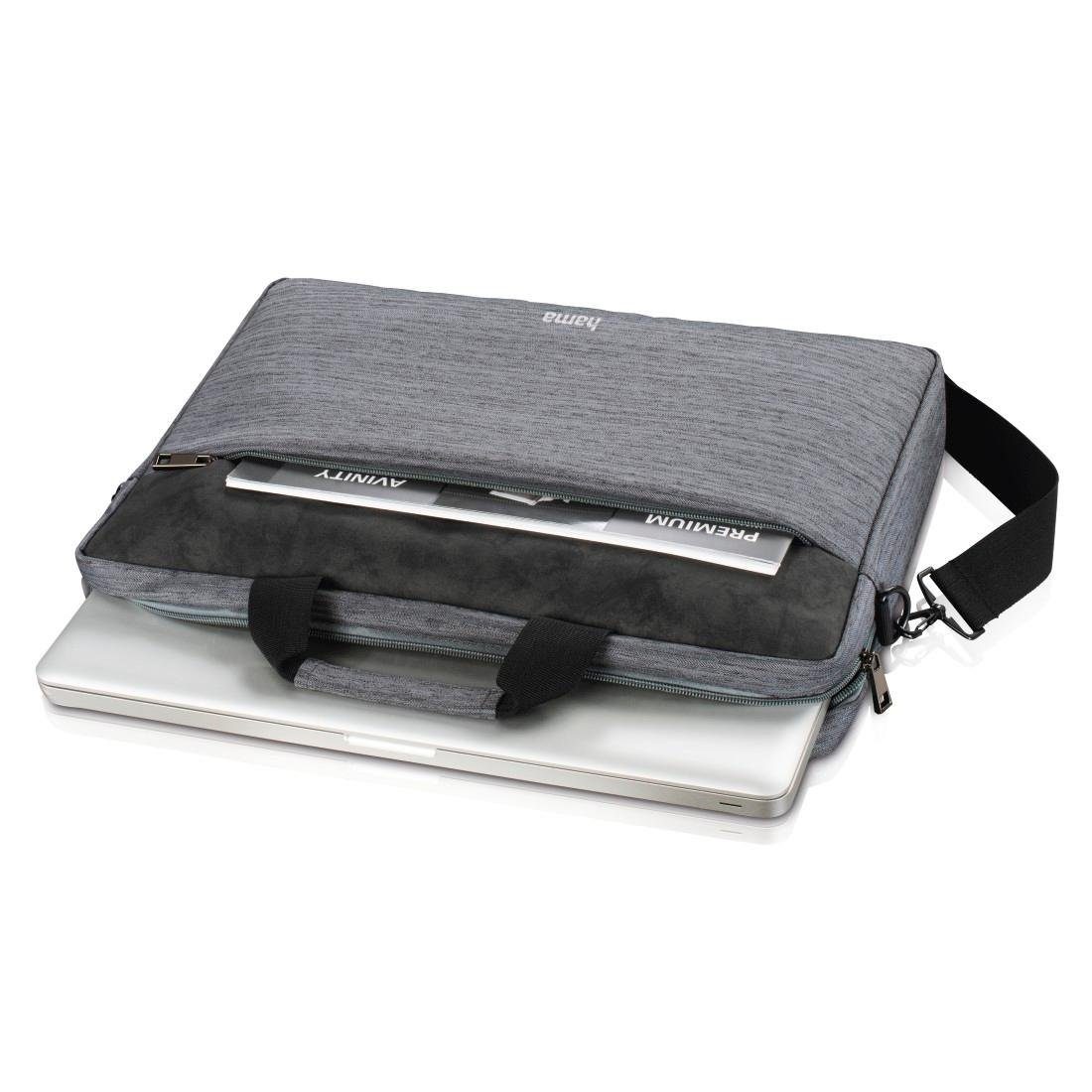 Hama Laptoptasche Laptop-Tasche "Tayrona", cm (15,6) Notebook-Tasche, hellgrau (15,6) bis 40 40 cm Für Displaygröße