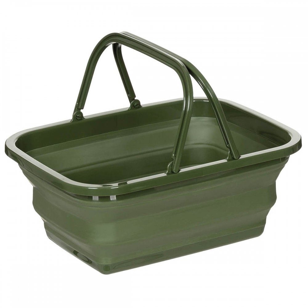 FoxOutdoor Einkaufskorb Faltkorb, oliv, 9 l, als Wasserbehältnis verwendbar