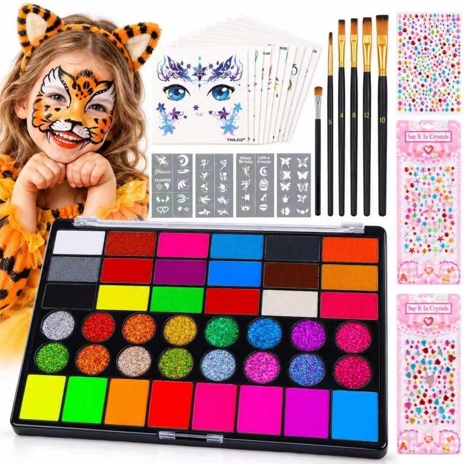 LuxusKollektion Theater Schminkpalette Gesichtsfarben Set 42 Farben