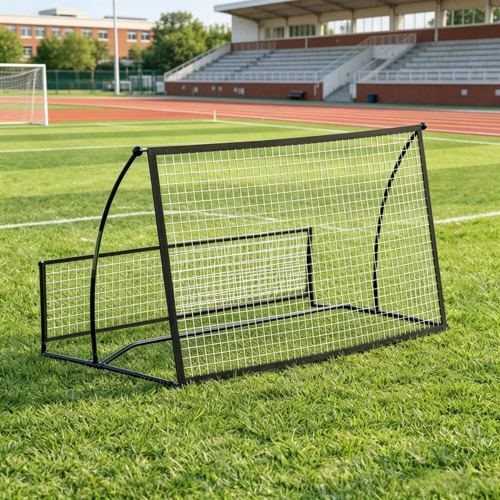 FELIXLEO Sportgeräte-Regalwagen Tragbares 2 in 1 Fußball Rebound Netz zweiseitig inkl Tragetasche und, 1-tlg.