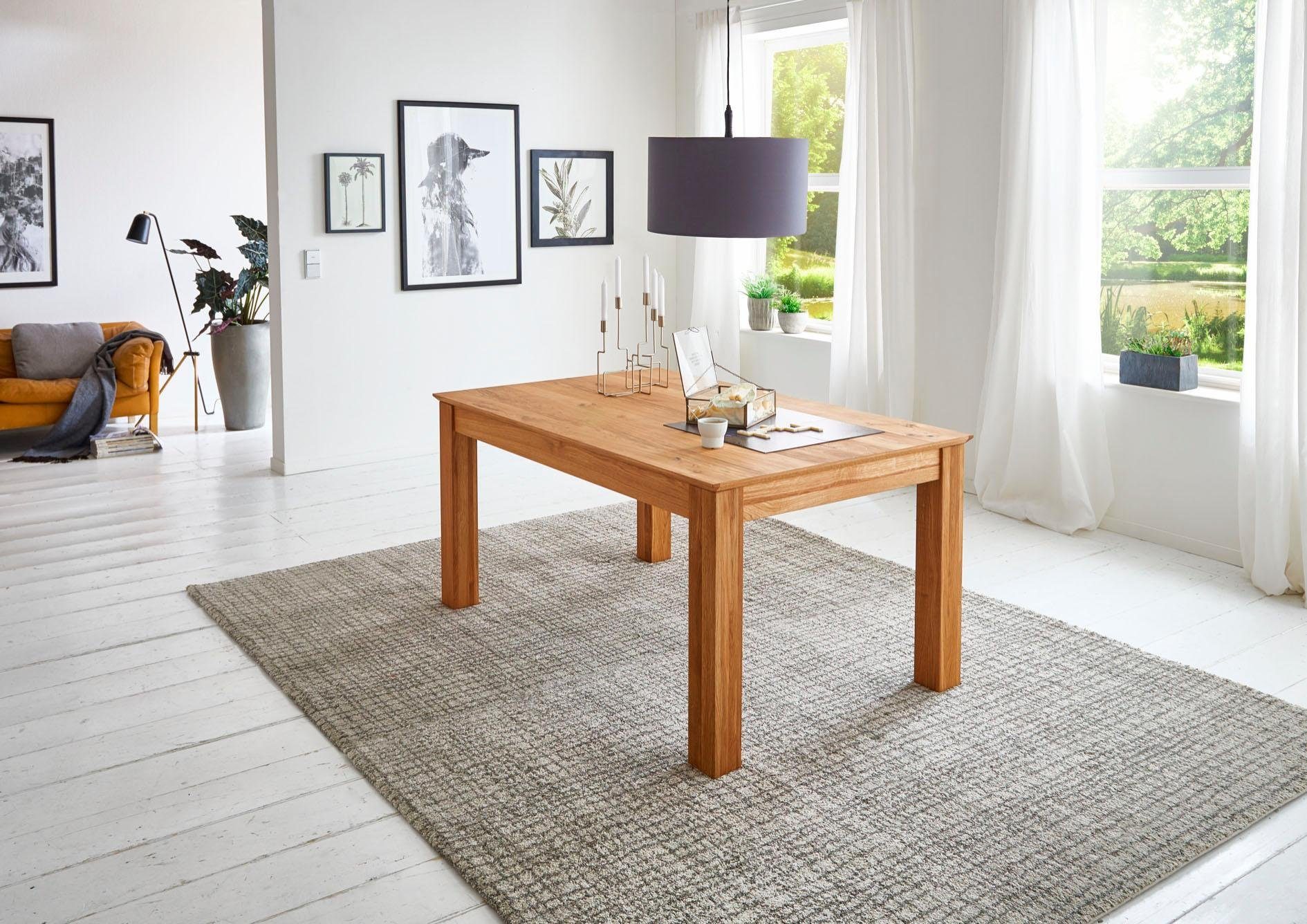 Relita Family dining table, with extension function, oiled oak, solid