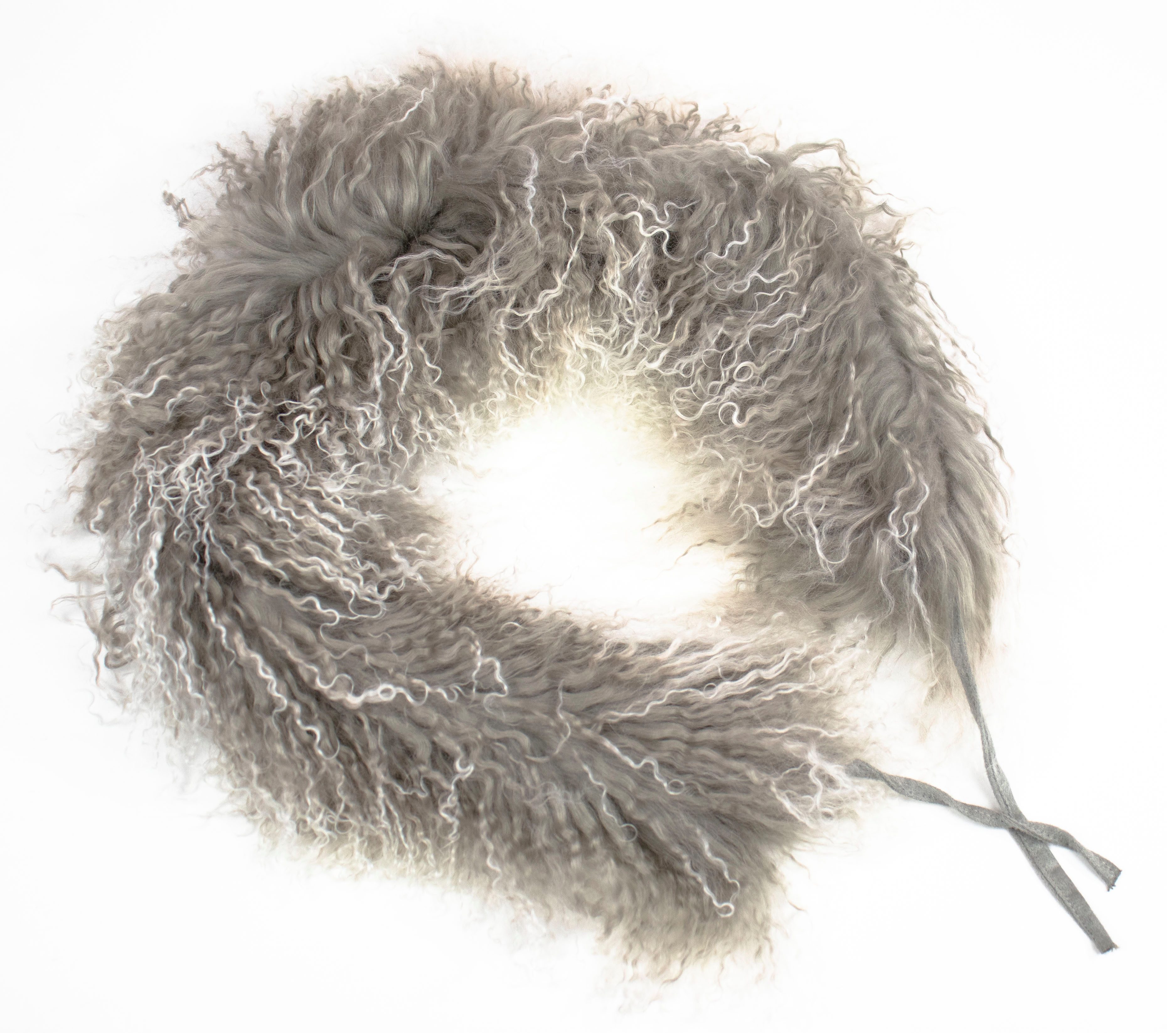 Reissner Lammfelle Schal Tibet Lammfell Kurz Schal BOA Kragen 75cm – Bild 2 von 4
