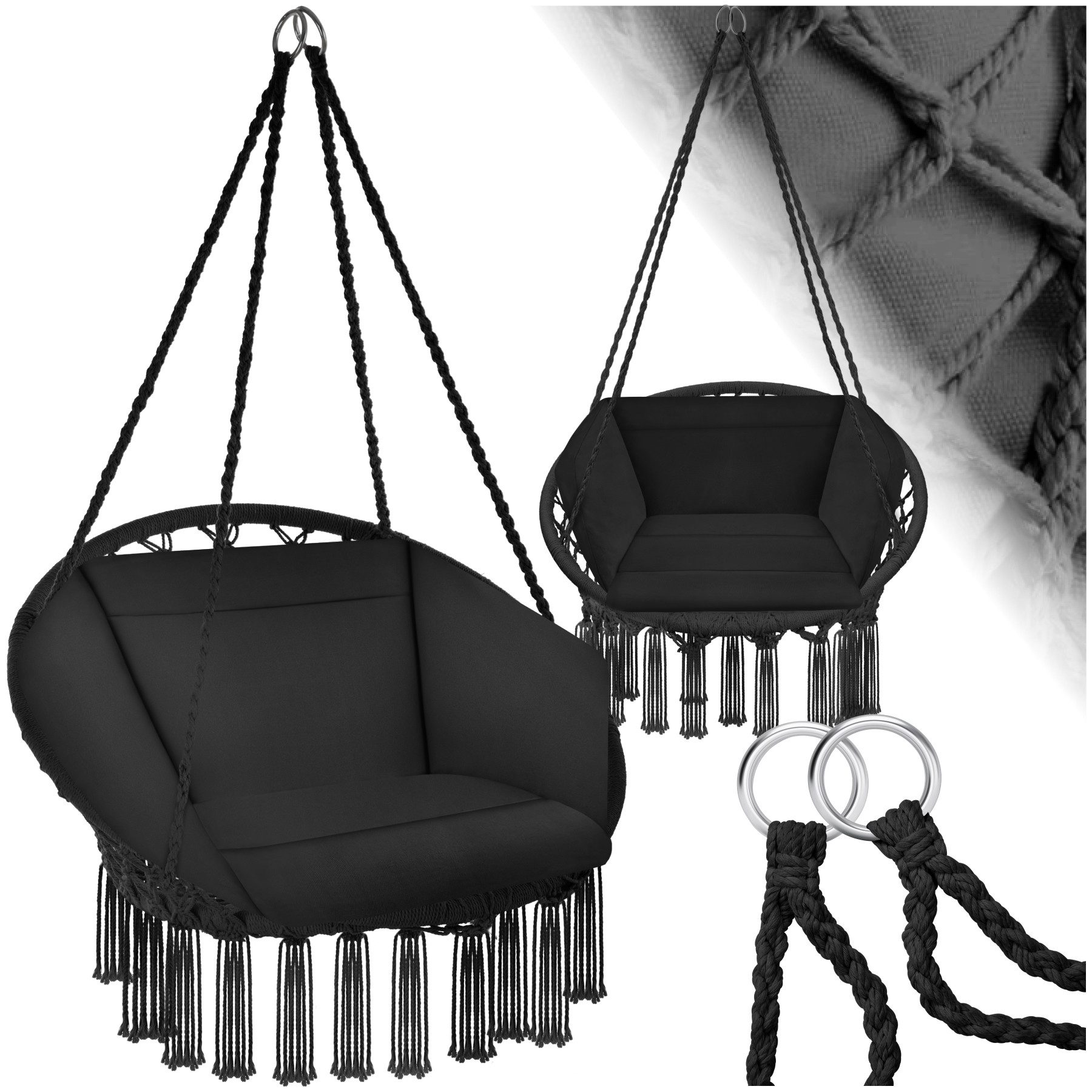 tectake Hängesessel Schaukelstuhl Grazia, mit Sitz- günstig online kaufen