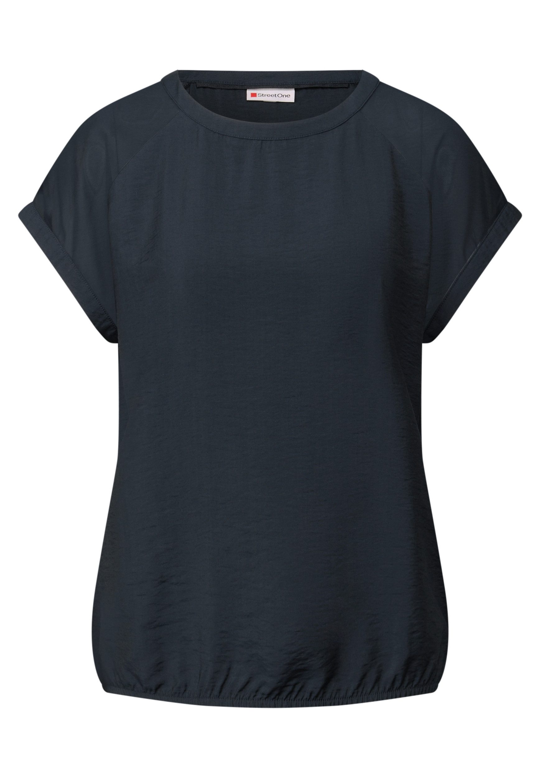 STREET ONE Kurzarmbluse – Blusenshirt mit dezenten Mesh-Details günstig online kaufen