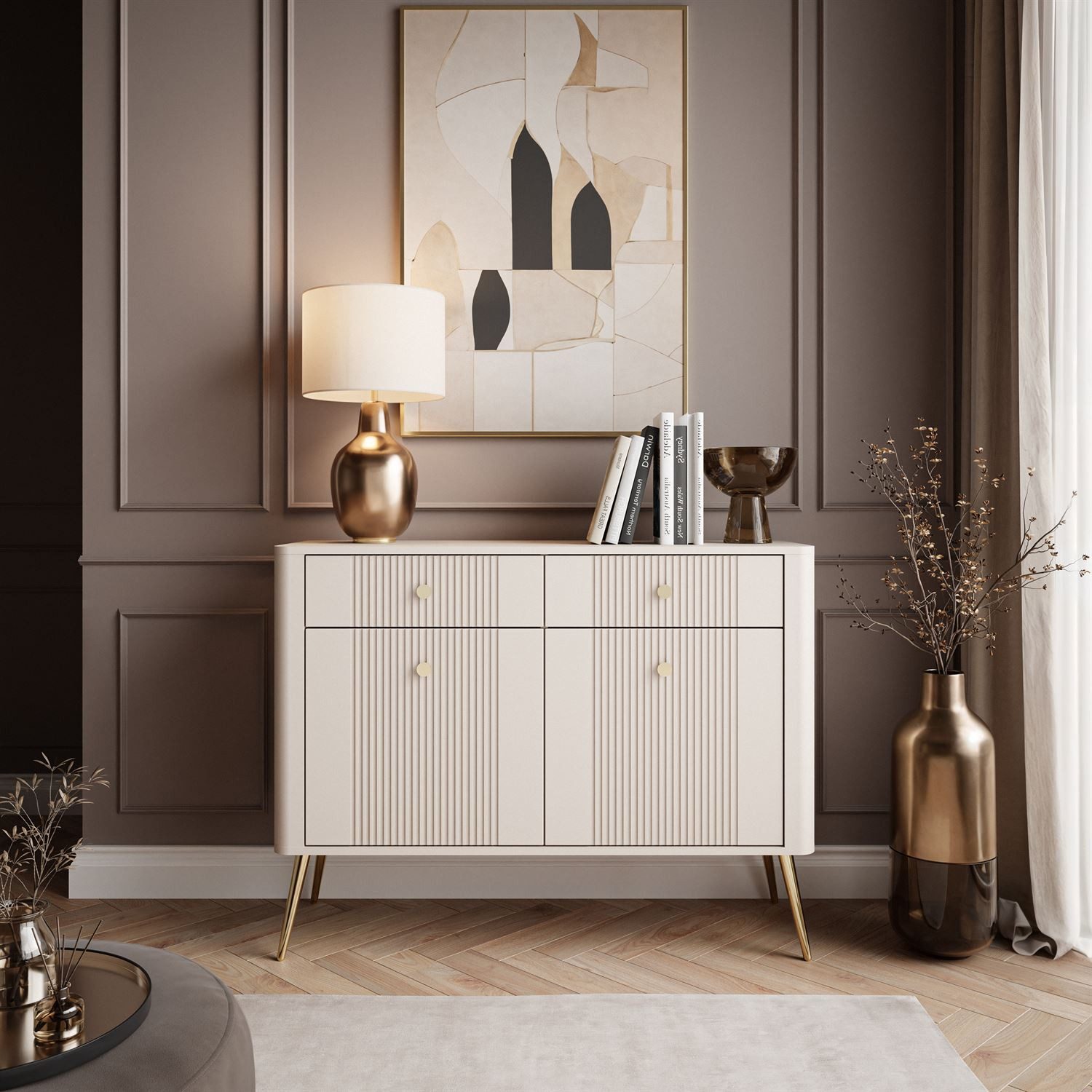 Lookway Kommode ELYSIA KASCHMIR 2D2S mit Schubladen, Breite: 115 cm