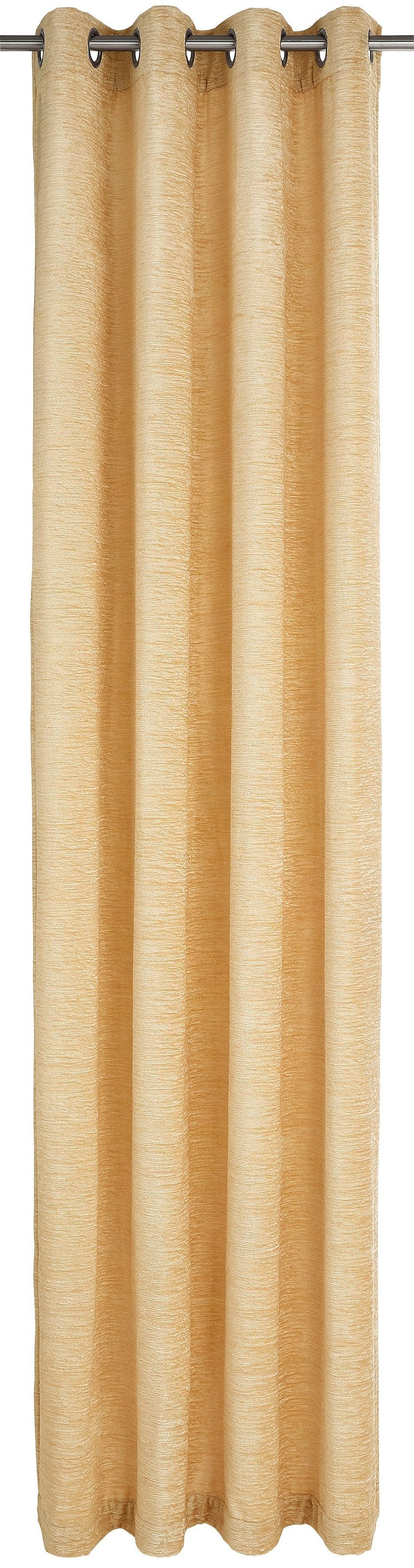 Vorhang B-Holmsund, Wirth, Ösen (1 blickdicht, Chenille beige St)