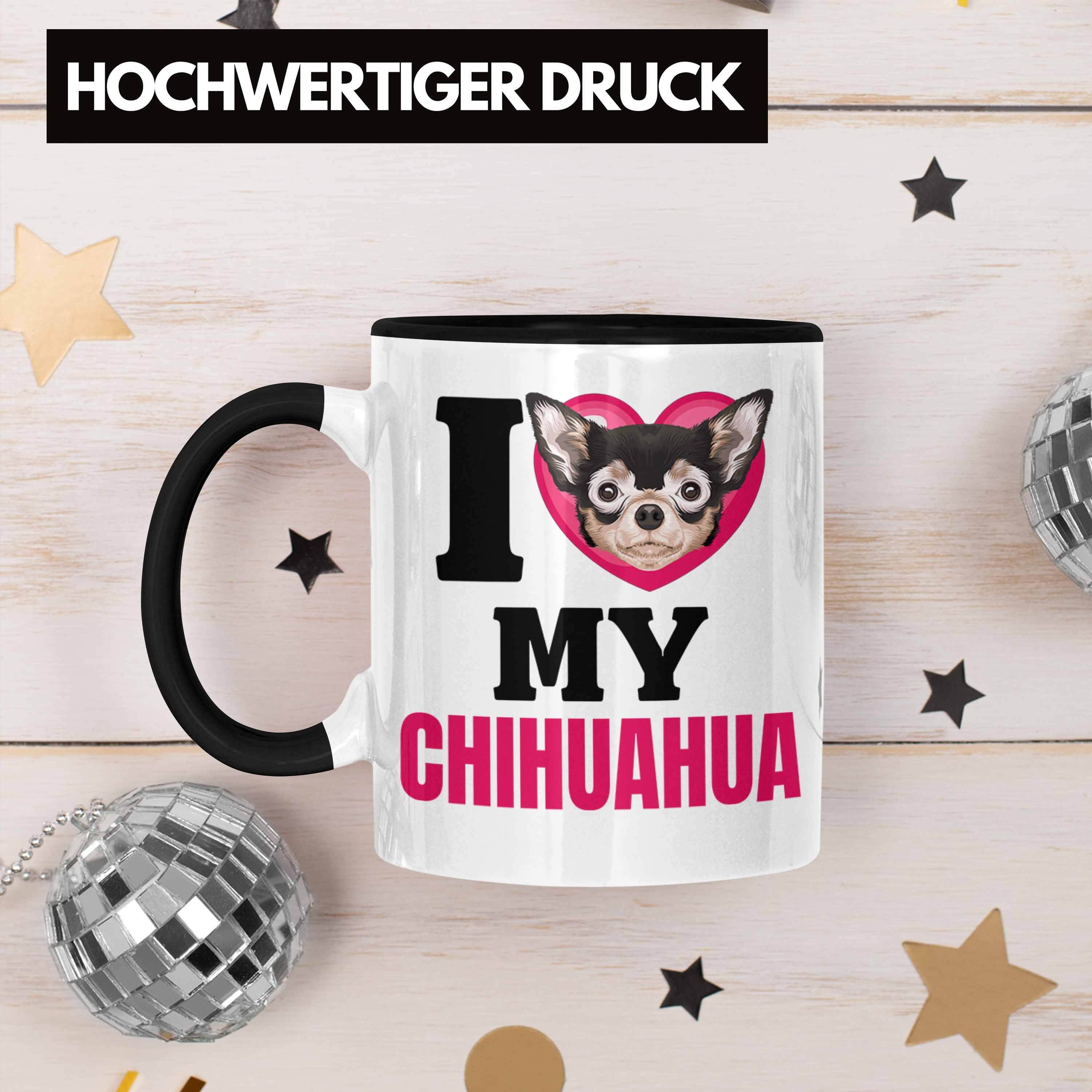 Lov Lustiger Trendation Besitzerin I Tasse Tasse Schwarz Spruch Geschenk Geschenkidee Chihuahua